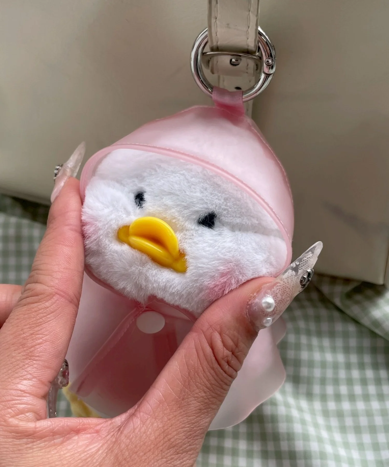レインコートあひるぬいぐるみキーホルダー - Image 6