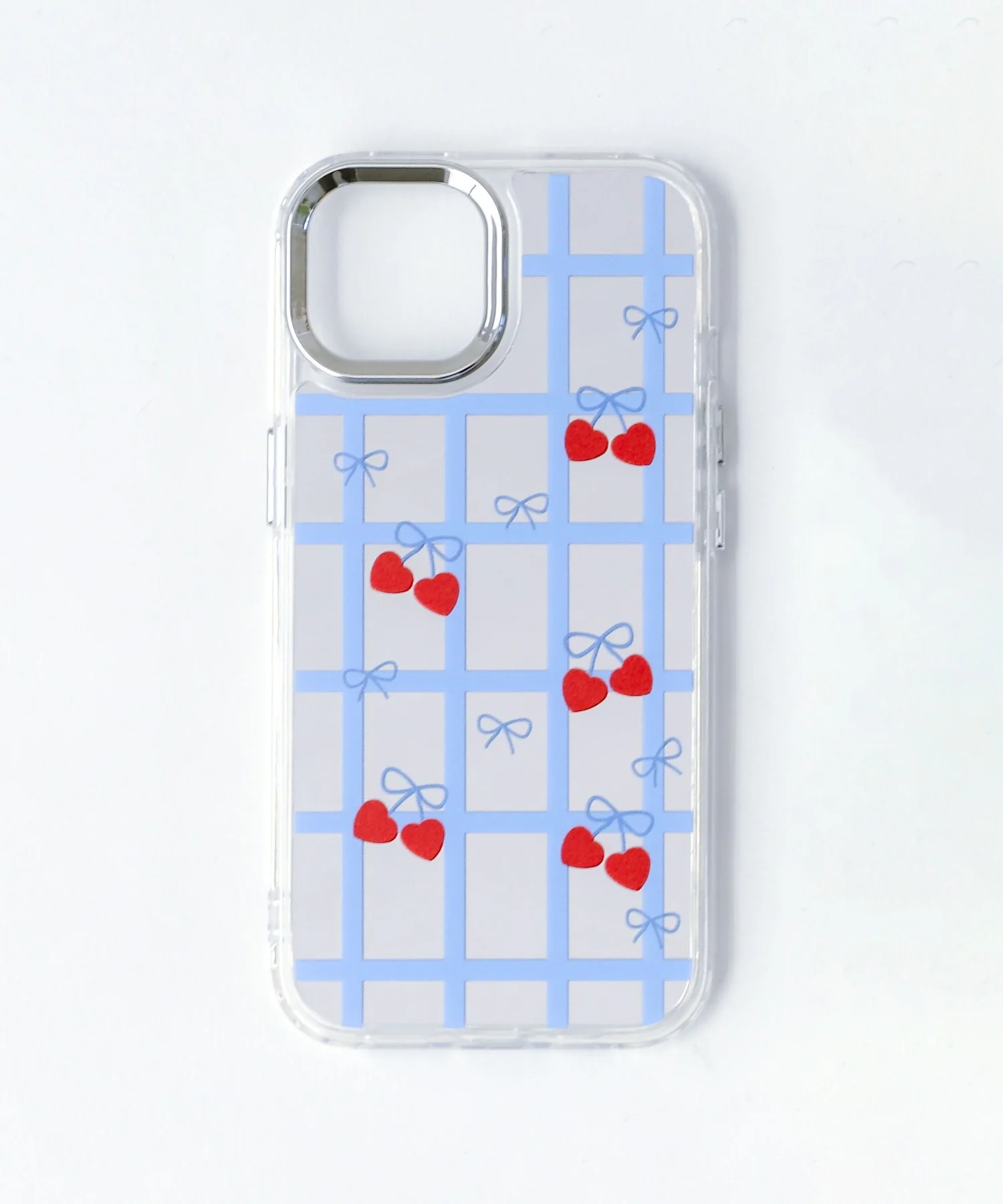 ミラーチェリーチェックiphoneケース - Image 3