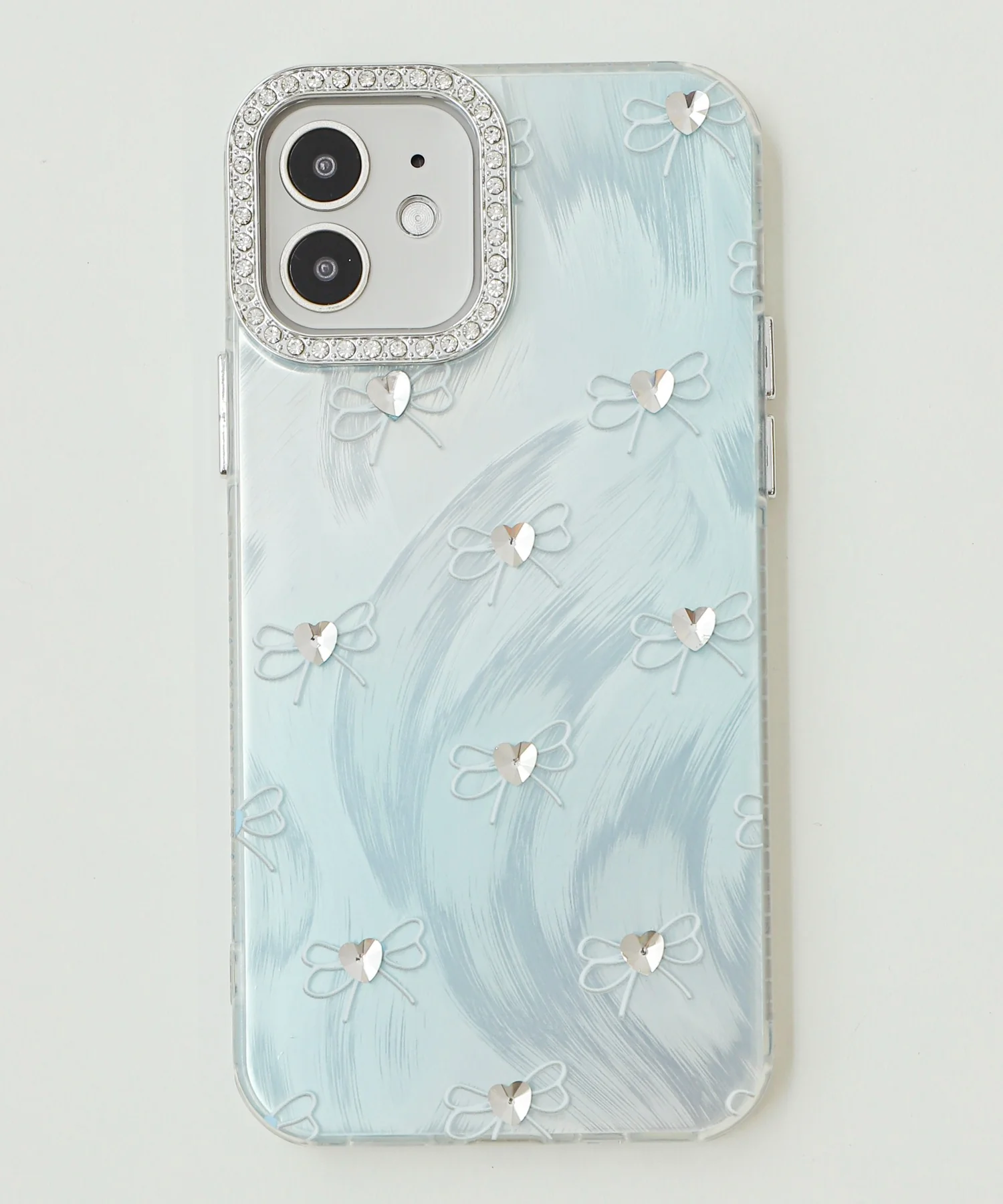 ビジューリボンiphoneケース(サックス) - Image 4