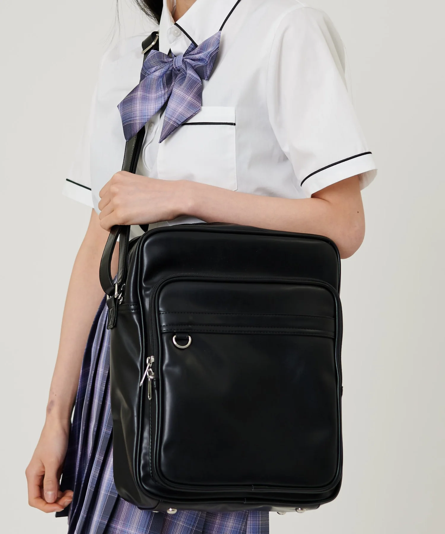 PUスクールショルダーバッグ - Image 3