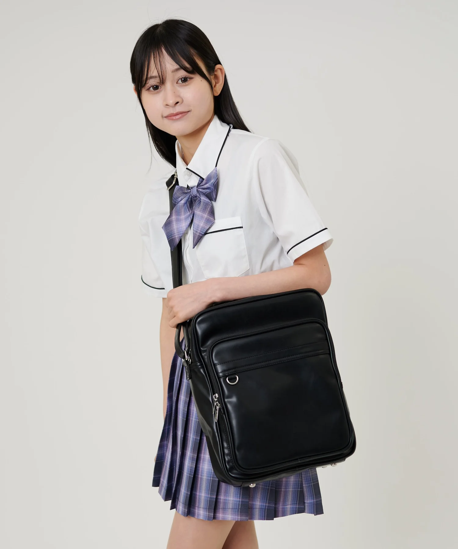 PUスクールショルダーバッグ - Image 6