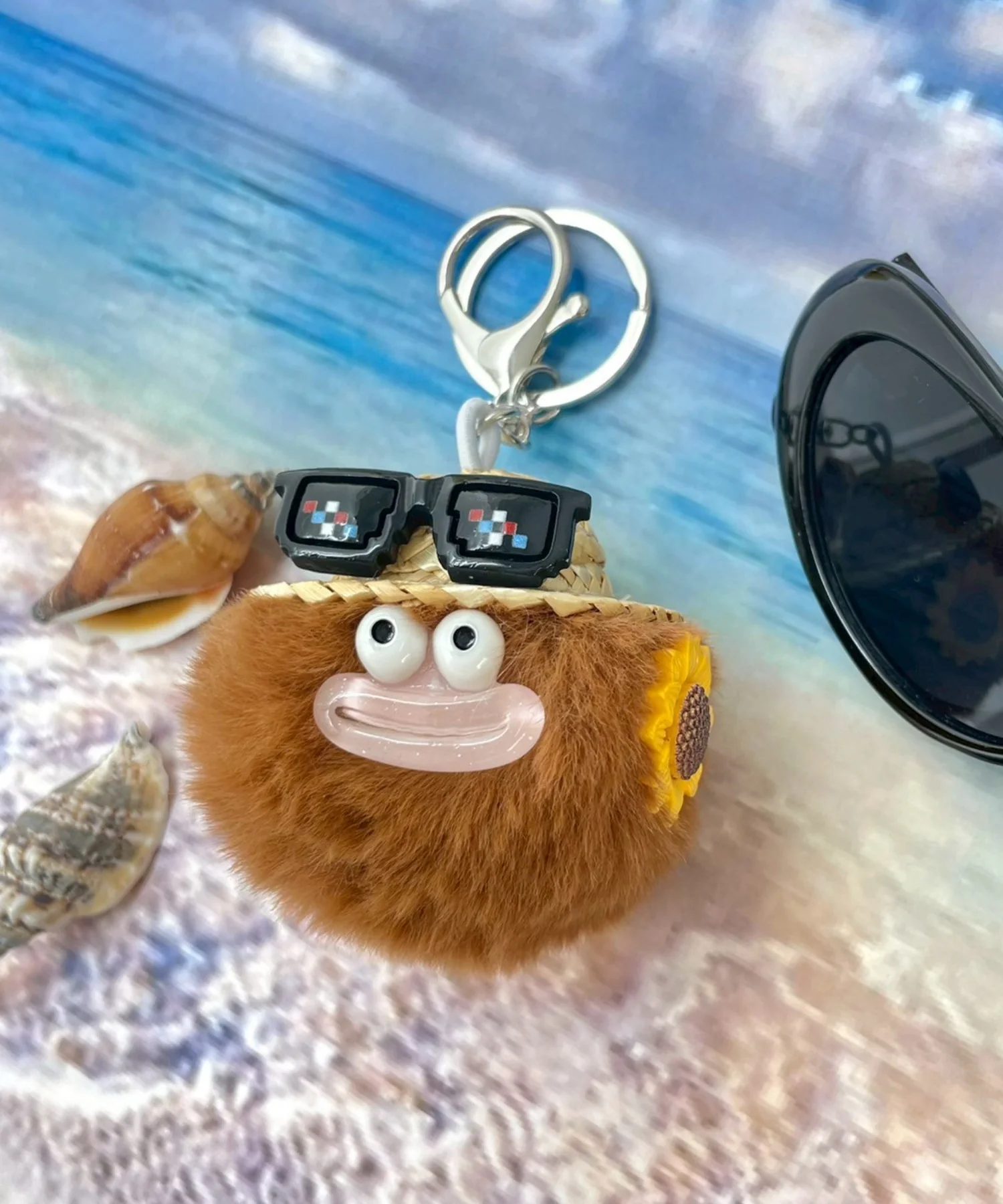 サマバケ麦わらモンスターぬいぐるみキーホルダー - Image 2