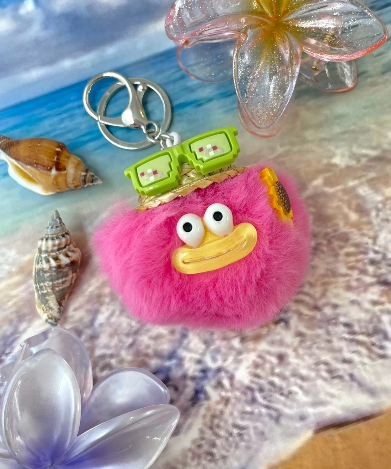 サマバケ麦わらモンスターぬいぐるみキーホルダー - Image 4