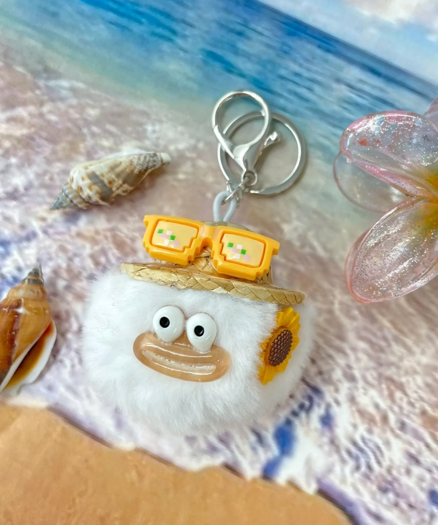 サマバケ麦わらモンスターぬいぐるみキーホルダー - Image 6