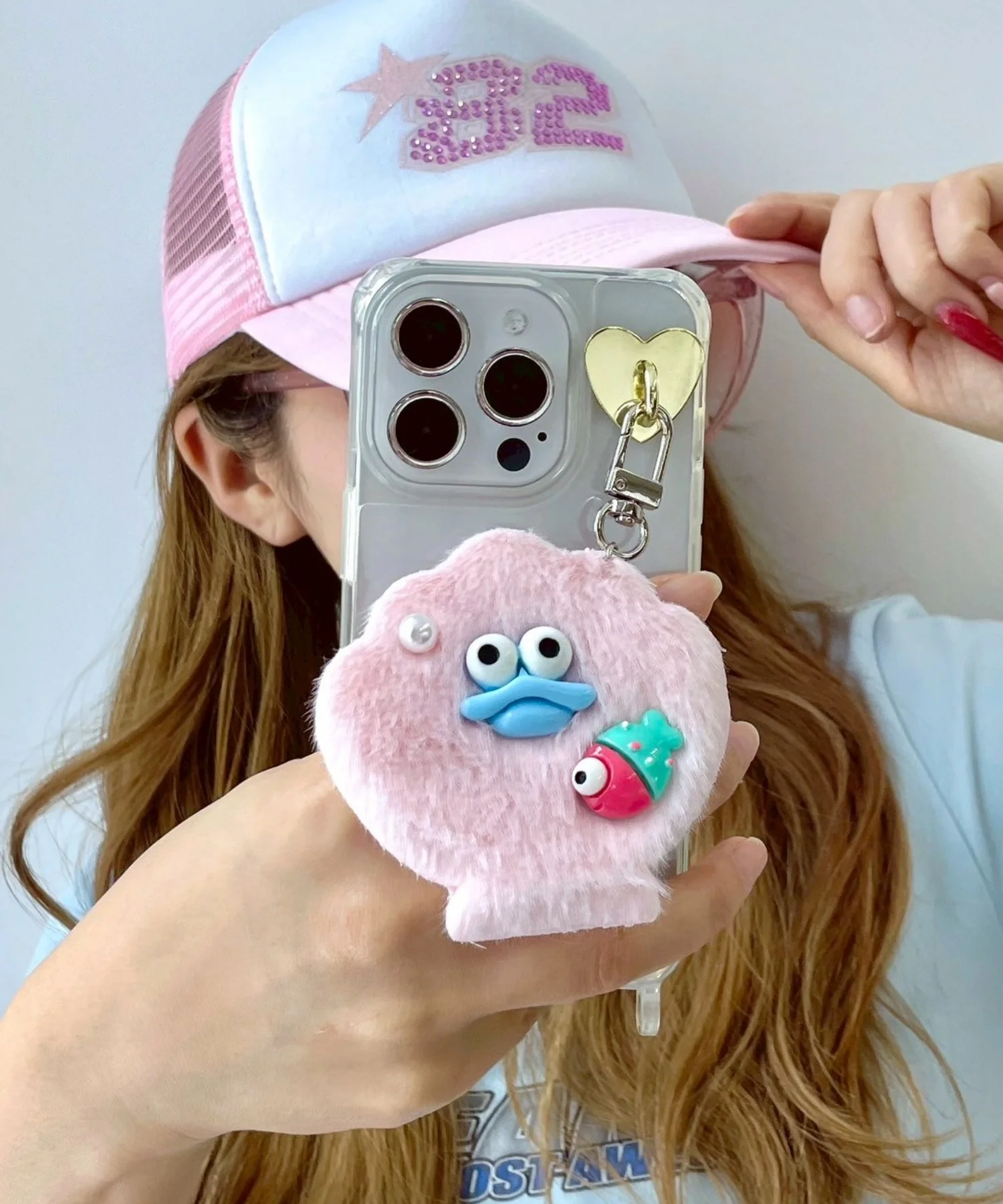 ミニフレッシュシェルモンスターぬいぐるみキーホルダー - Image 3