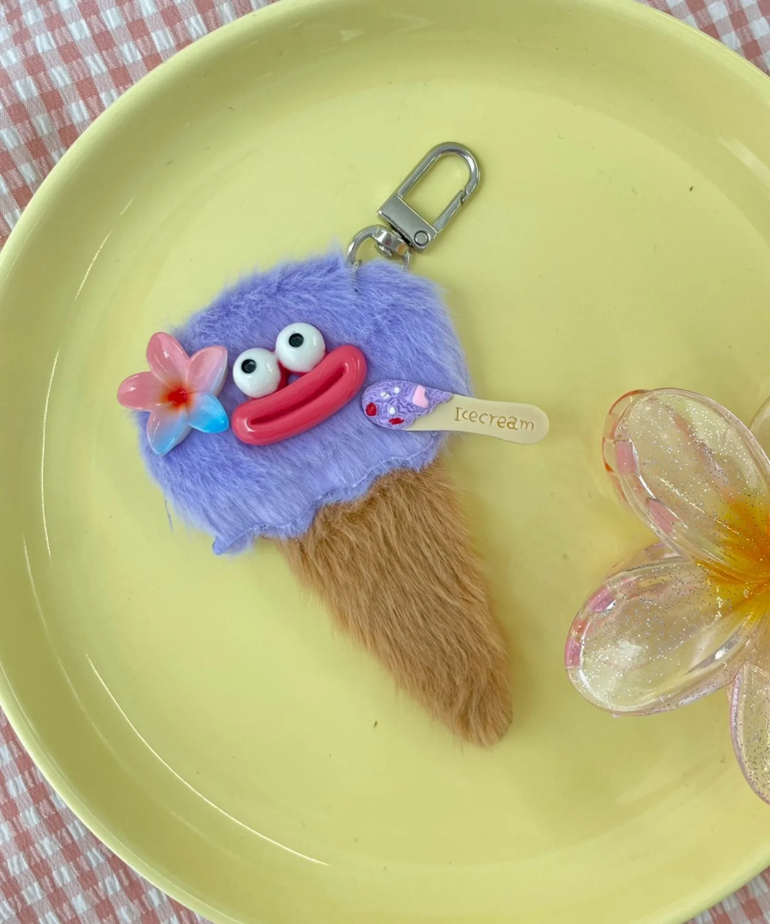 ミニデリシャスアイスクリームモンスターぬいぐるみキーホルダー - Image 5