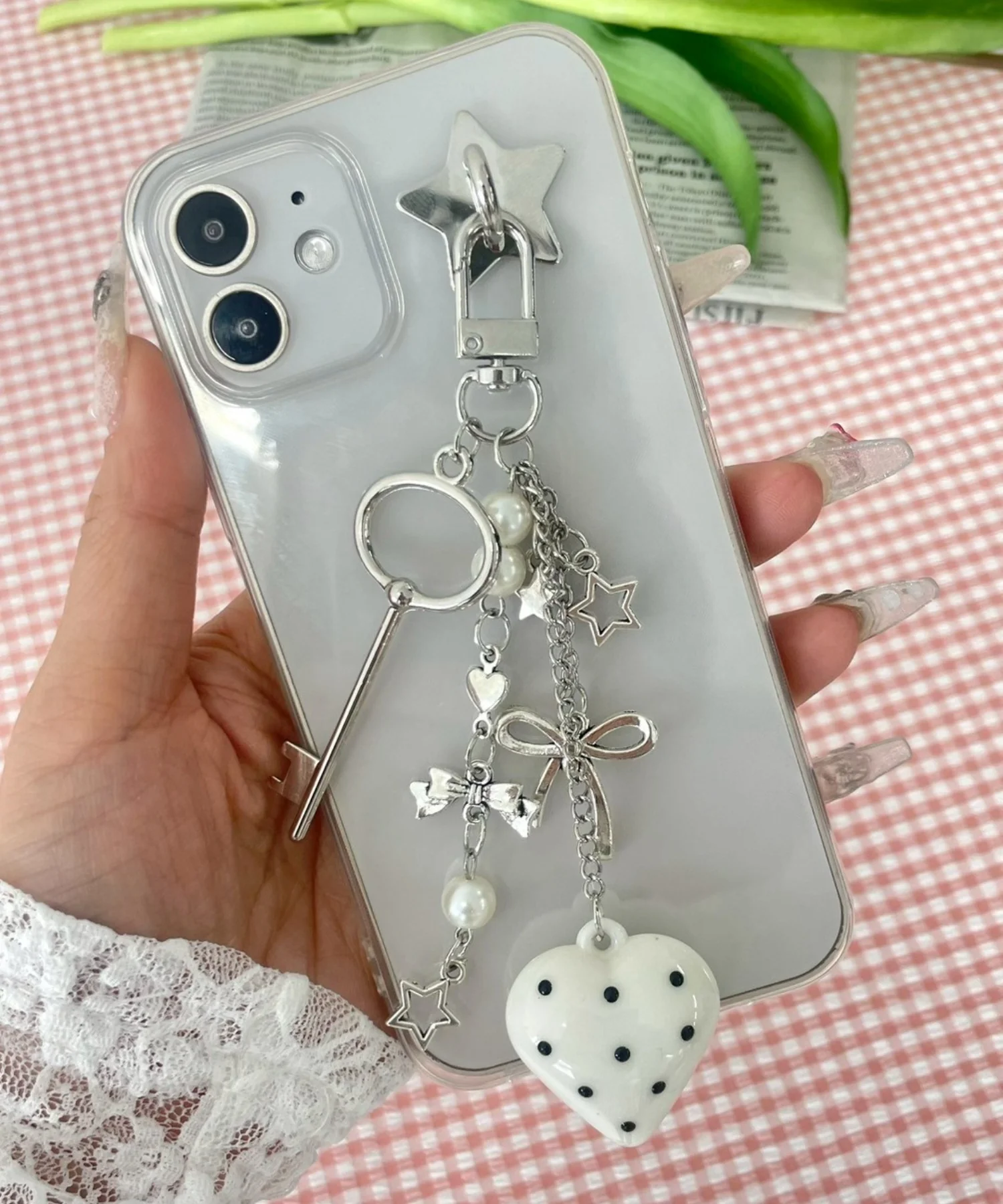 ドットハートキーホルダー - Image 3