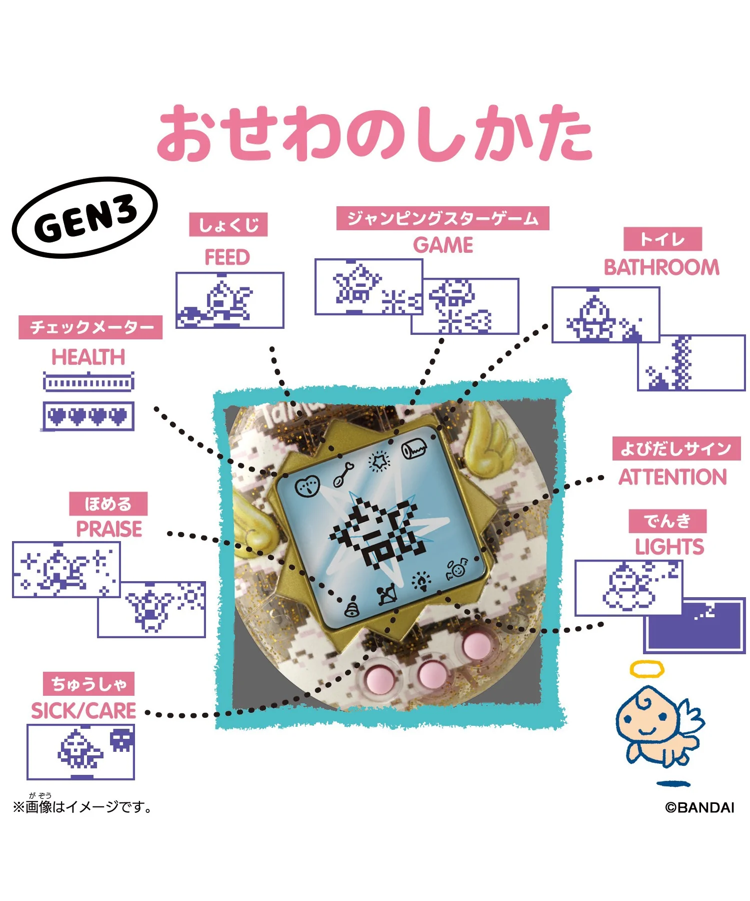 Original Tamagotchi Angel Dress - Image 3