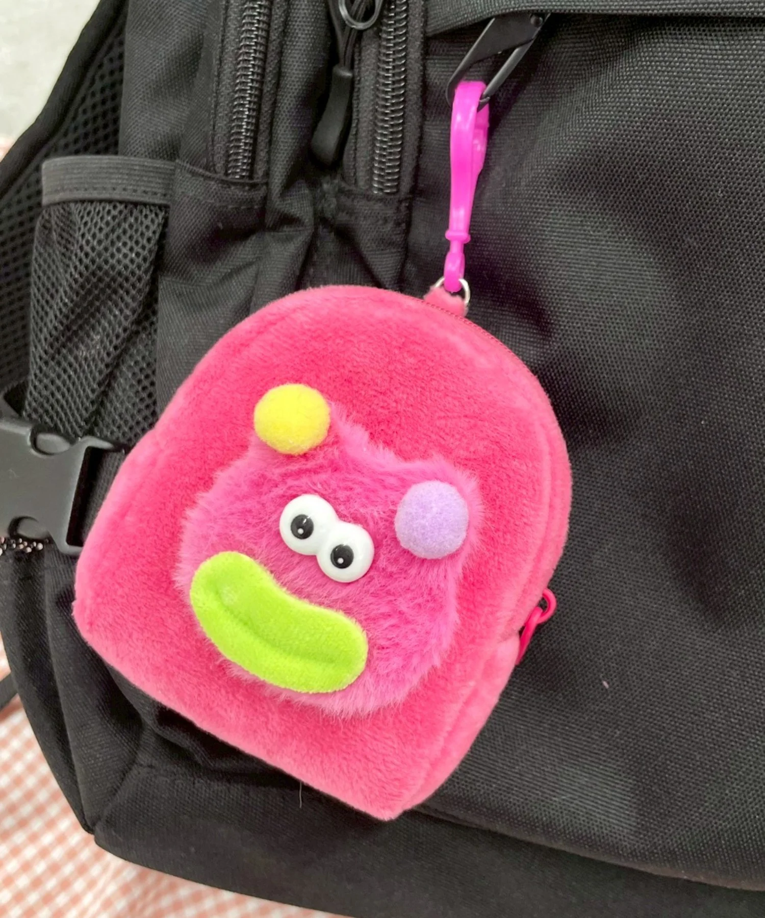 カラフルくまくまモンスターぬいぐるみポーチ - Image 3