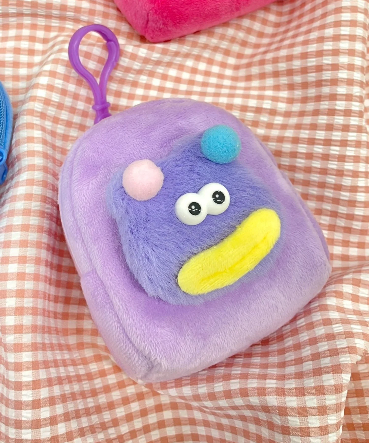 カラフルくまくまモンスターぬいぐるみポーチ - Image 4
