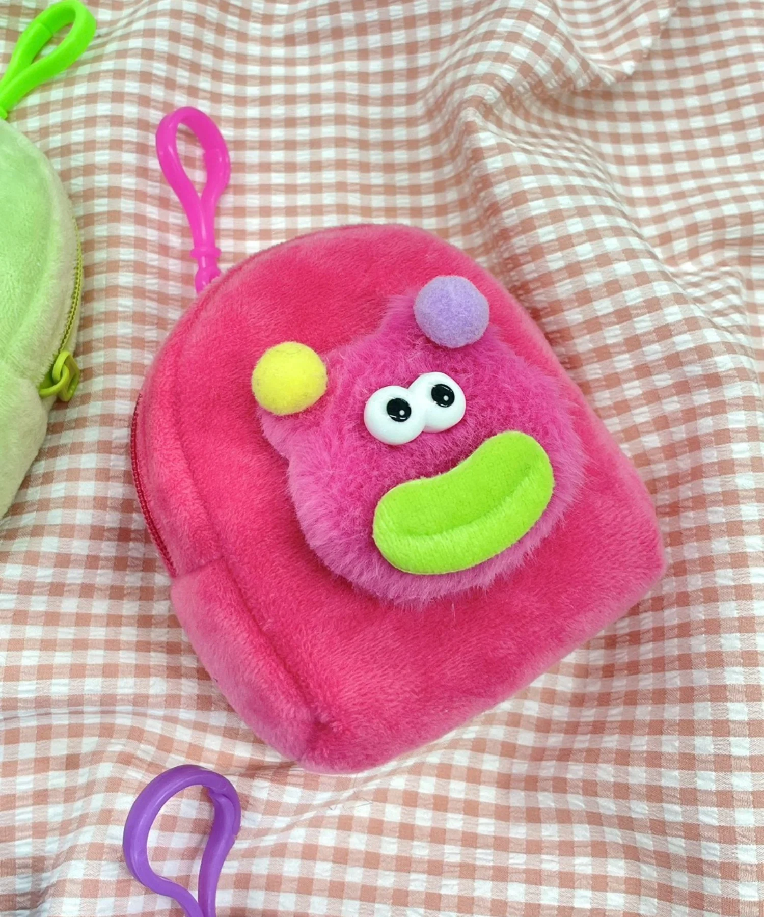 カラフルくまくまモンスターぬいぐるみポーチ - Image 8