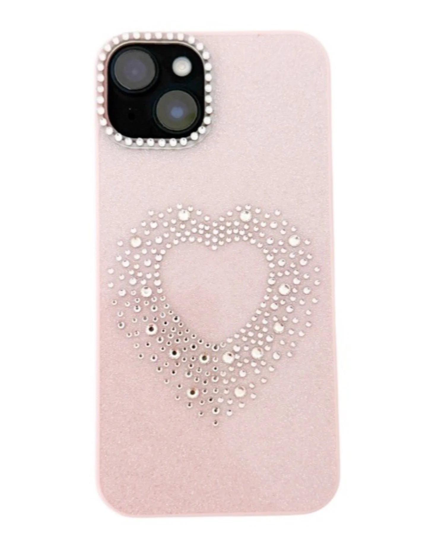 ハートビジューラメiphoneケース（ピンク） - Image 2