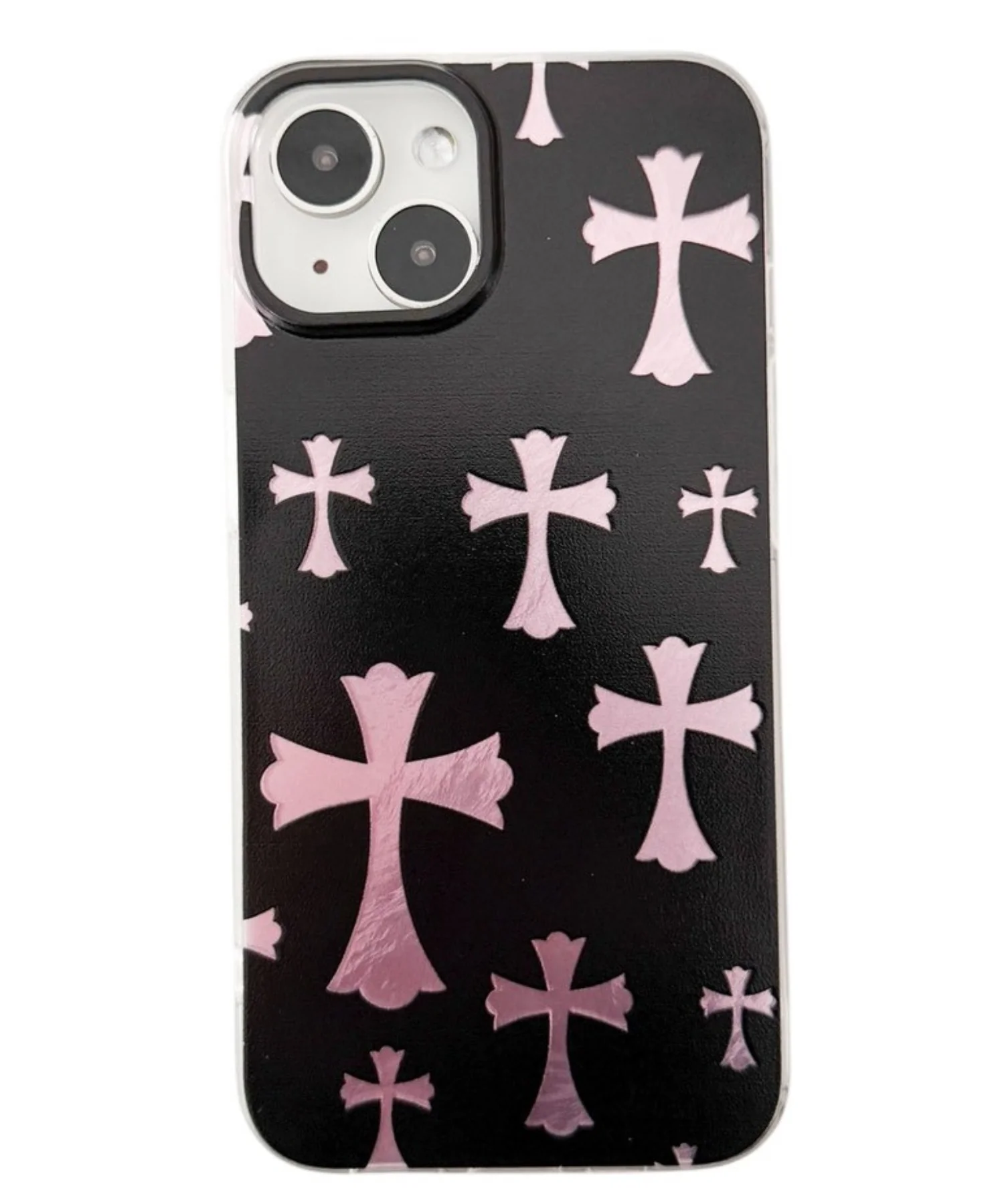 ピンククロスiphoneケース