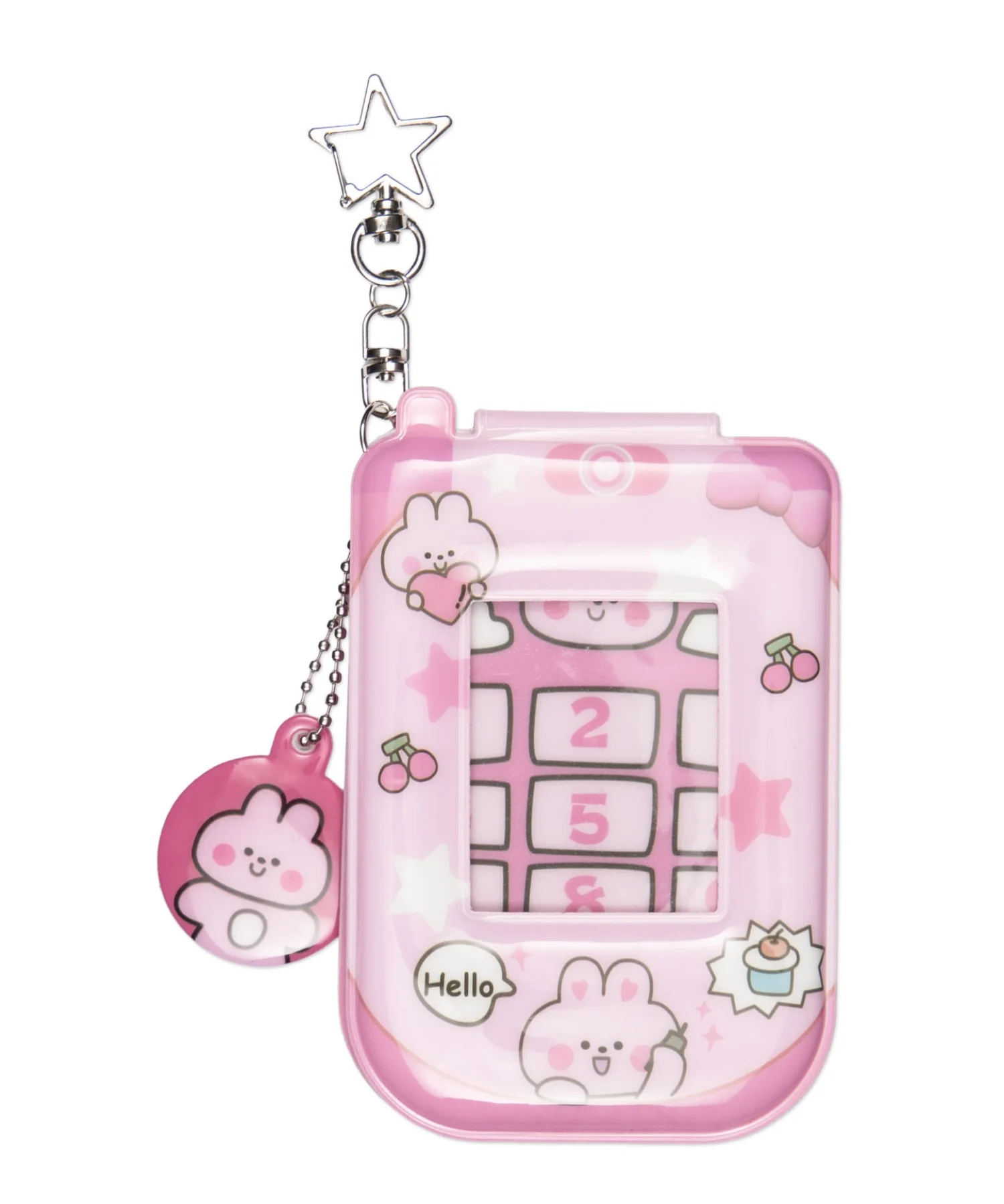 チャーム付きゆるアニマルガラケーカードホルダーキーホルダー - Image 2