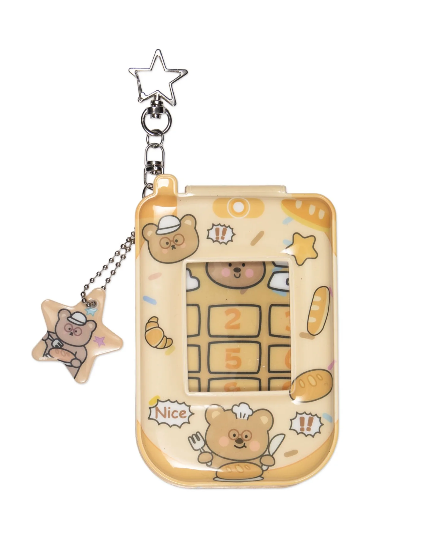 チャーム付きゆるアニマルガラケーカードホルダーキーホルダー - Image 3