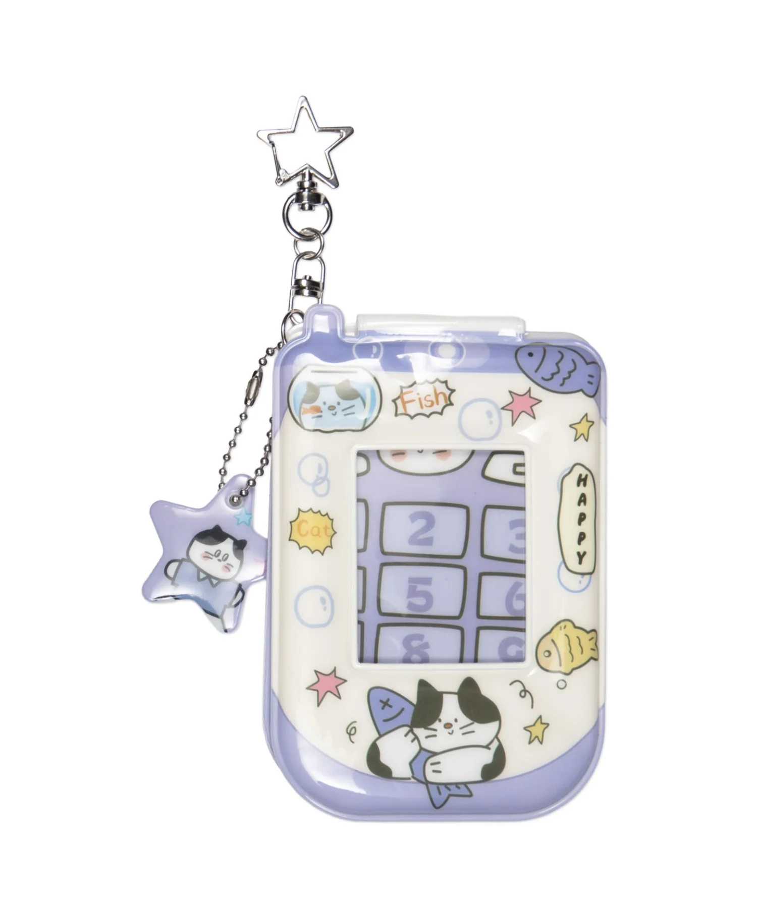 チャーム付きゆるアニマルガラケーカードホルダーキーホルダー - Image 4