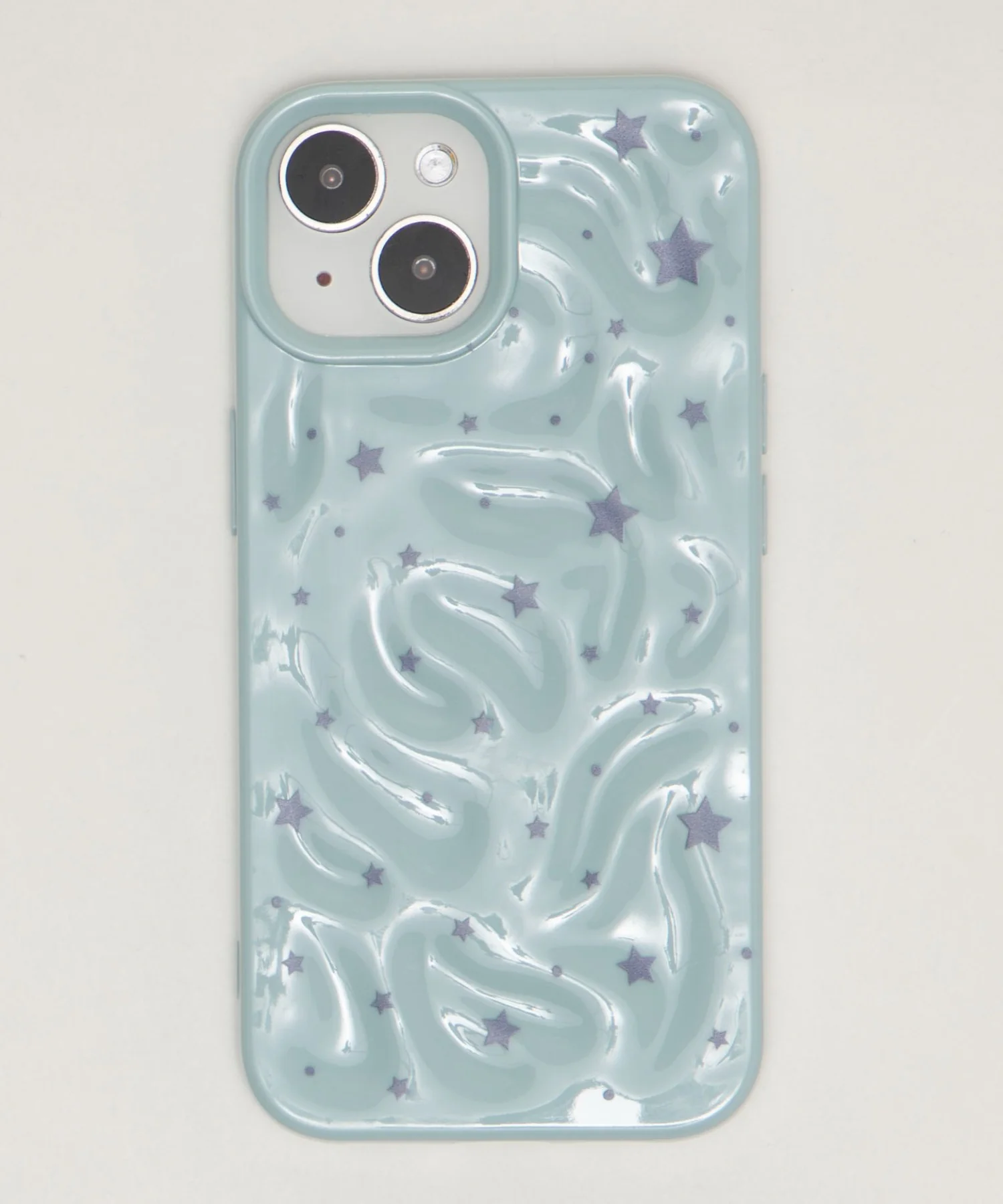 パステルスターiphoneケース(ブルーソノタ)