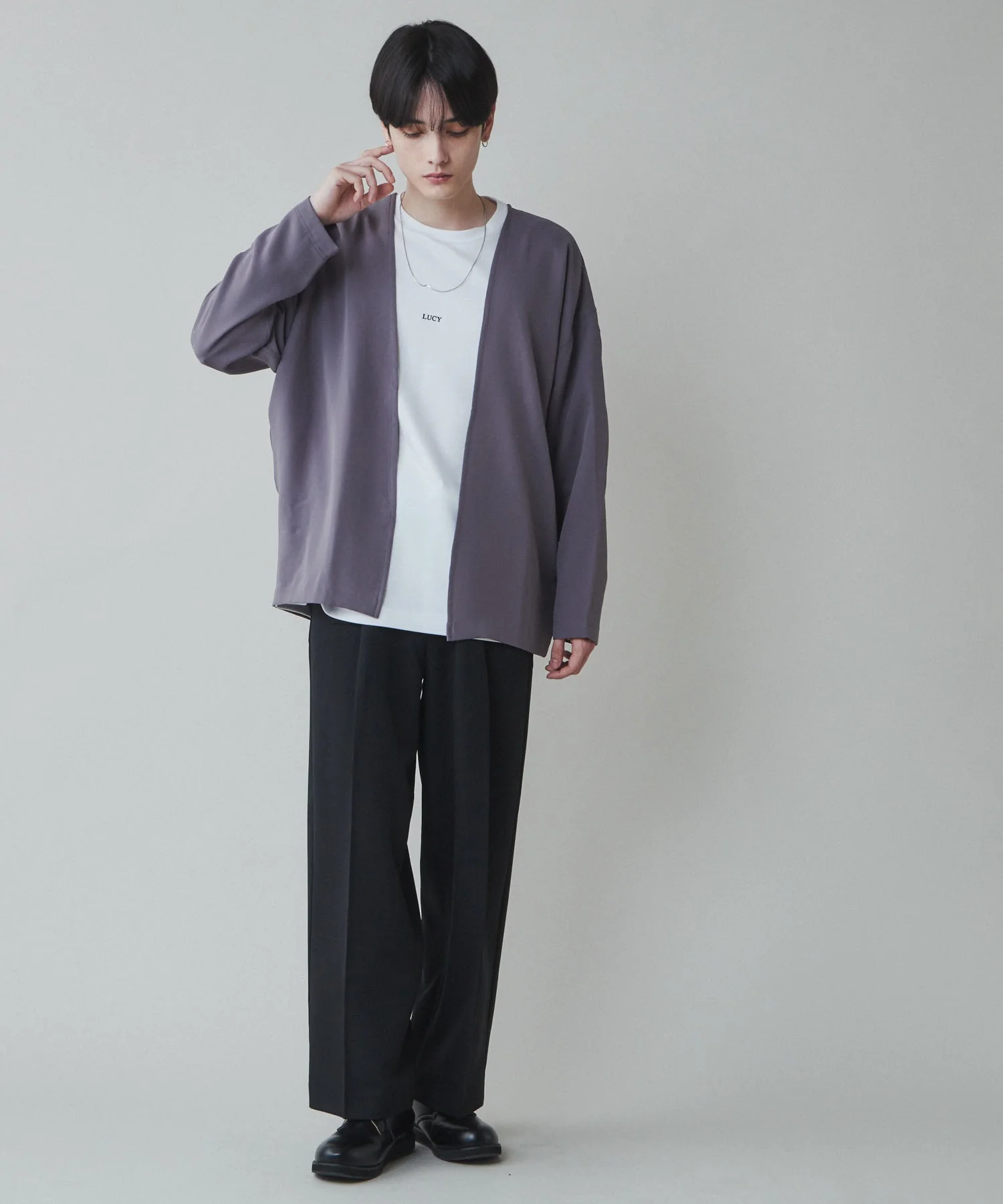 ルーズシャツカーディガン - Image 3