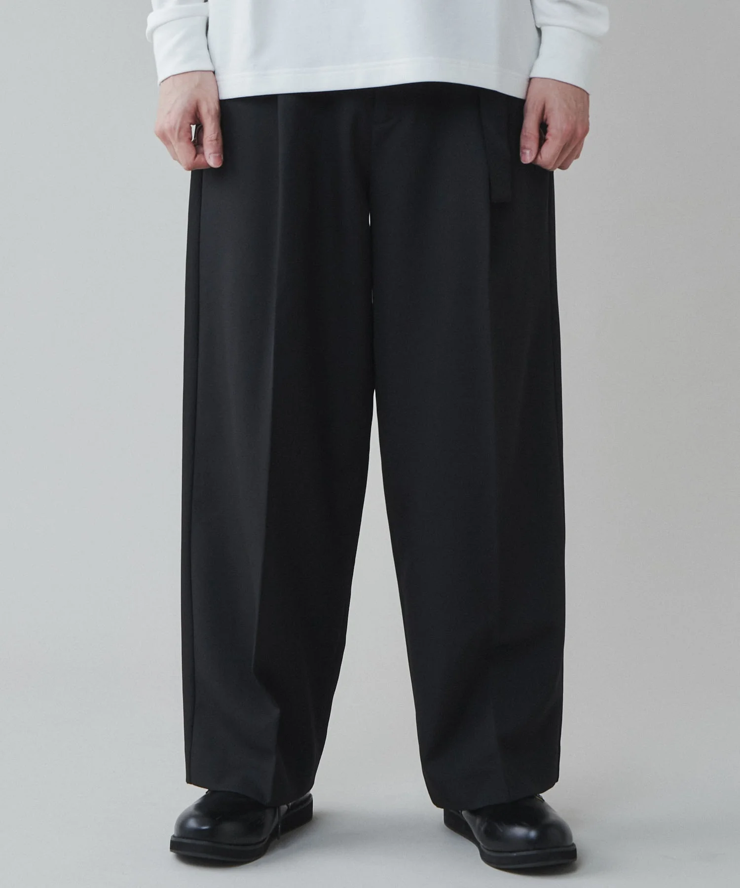 トロミベルト付きワイドスラックス - Image 17