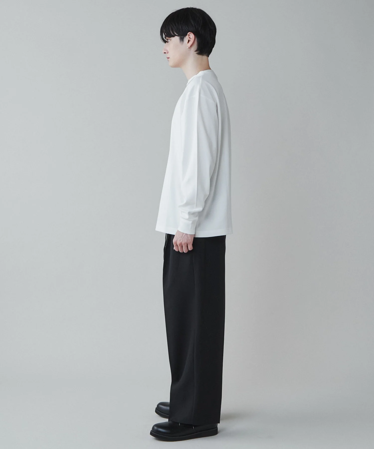 トロミベルト付きワイドスラックス - Image 19