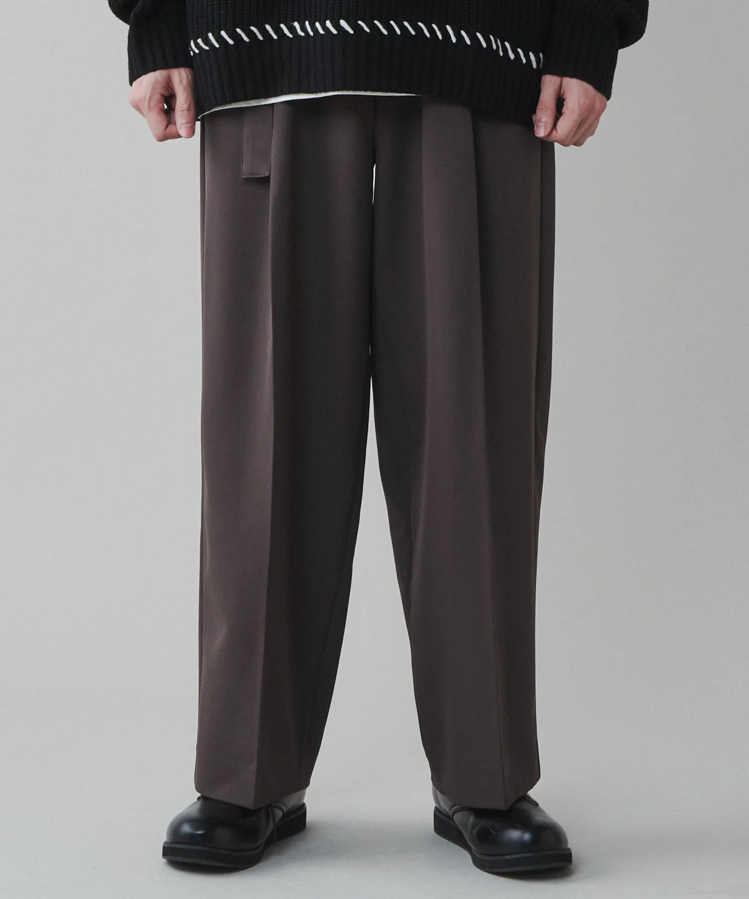トロミベルト付きワイドスラックス - Image 30