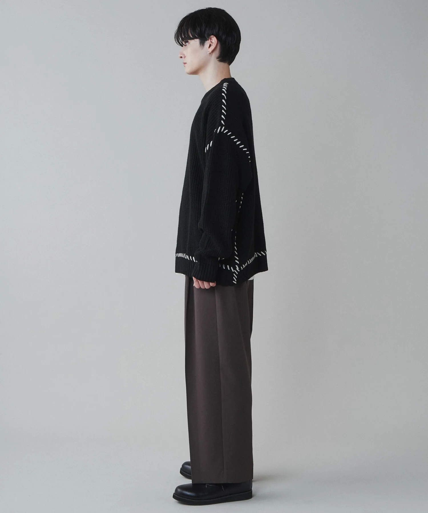 トロミベルト付きワイドスラックス - Image 32