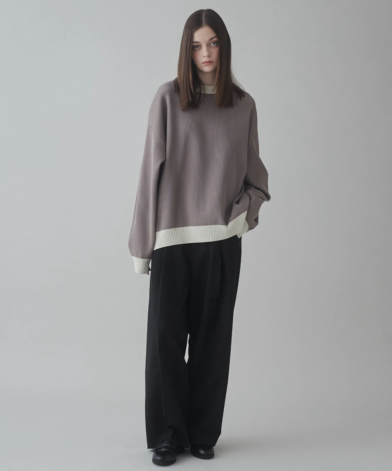 トロミベルト付きワイドスラックス - Image 7