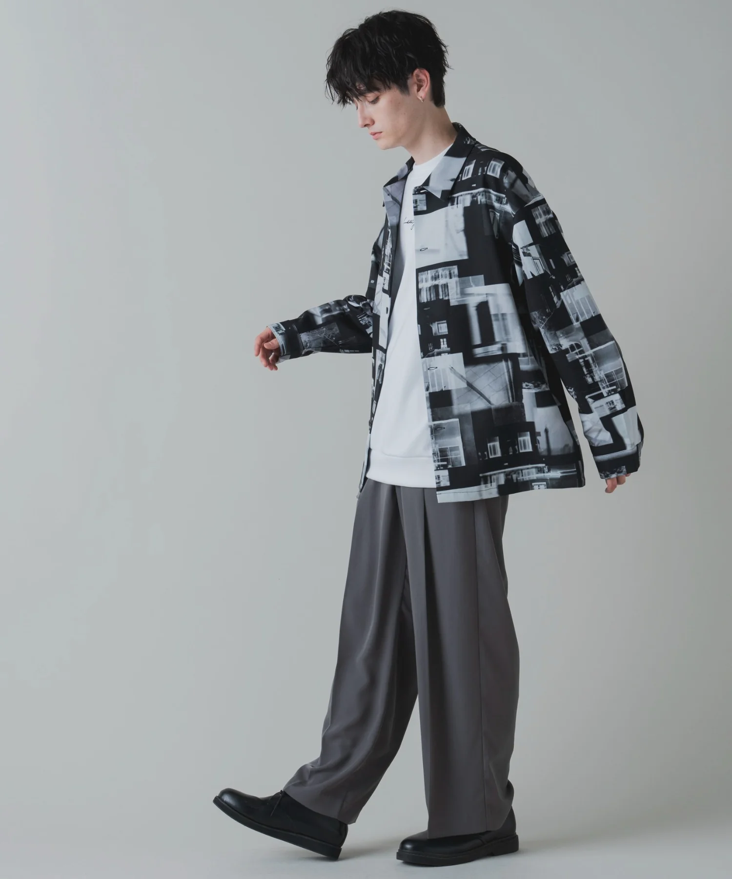 トロミ　総柄BIGシャツ - Image 14