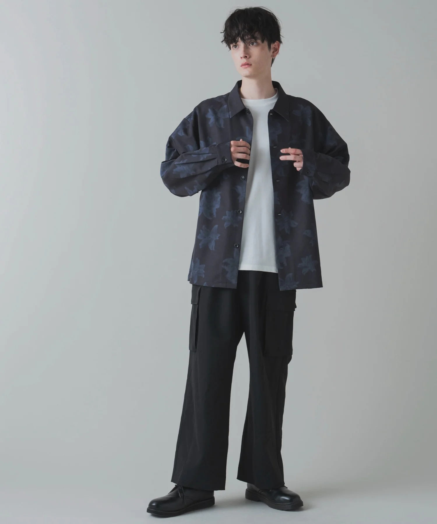 トロミ　総柄BIGシャツ - Image 22