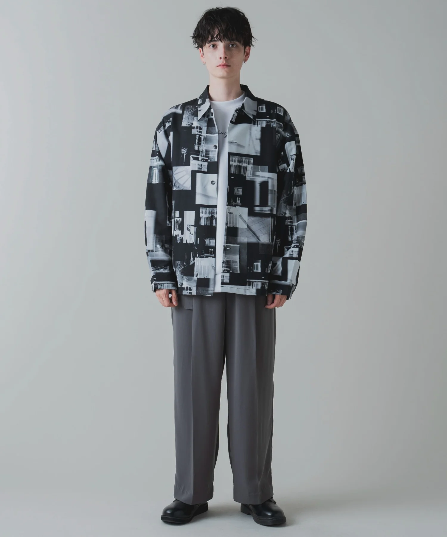 トロミ　総柄BIGシャツ - Image 8