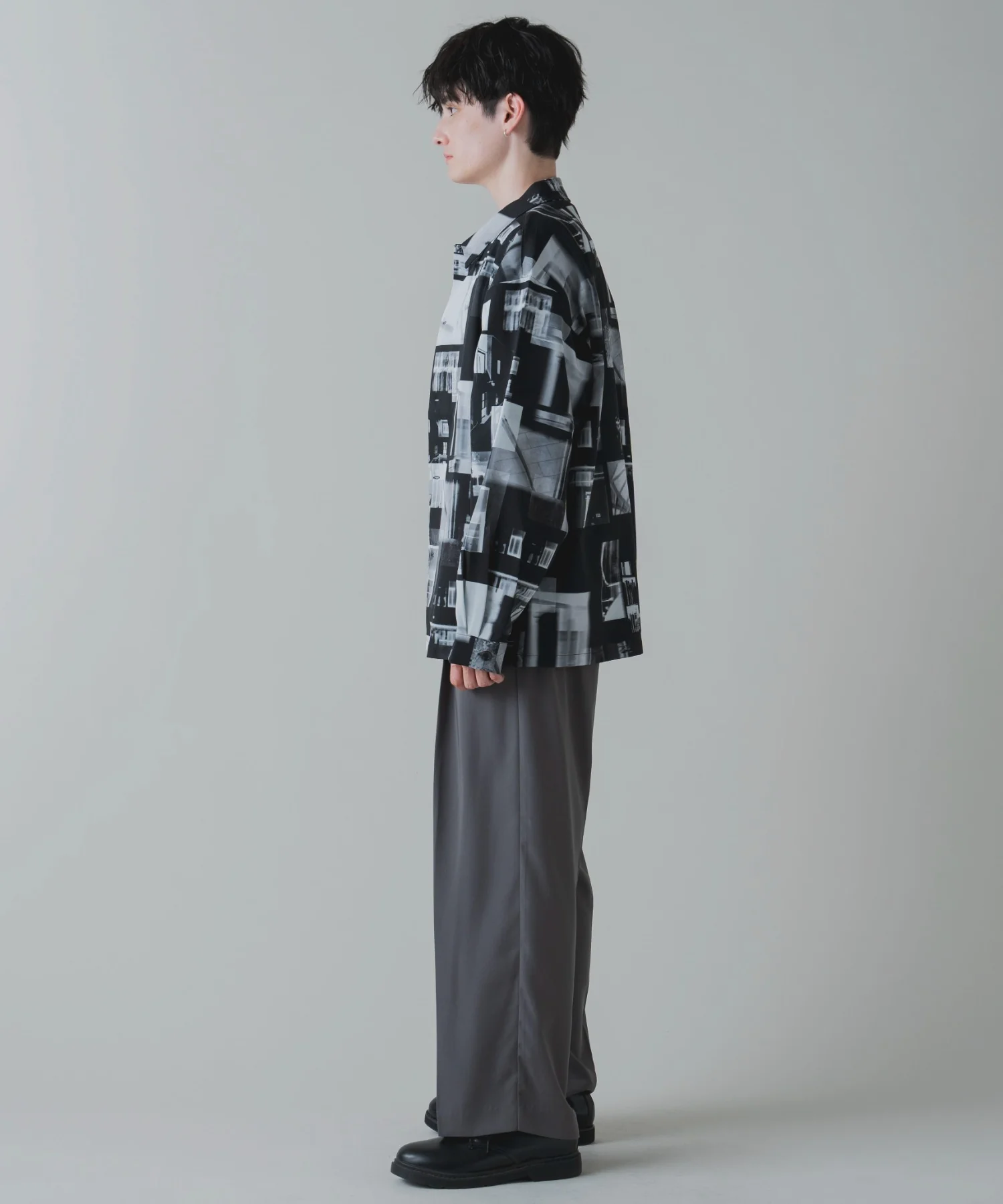 トロミ　総柄BIGシャツ - Image 9