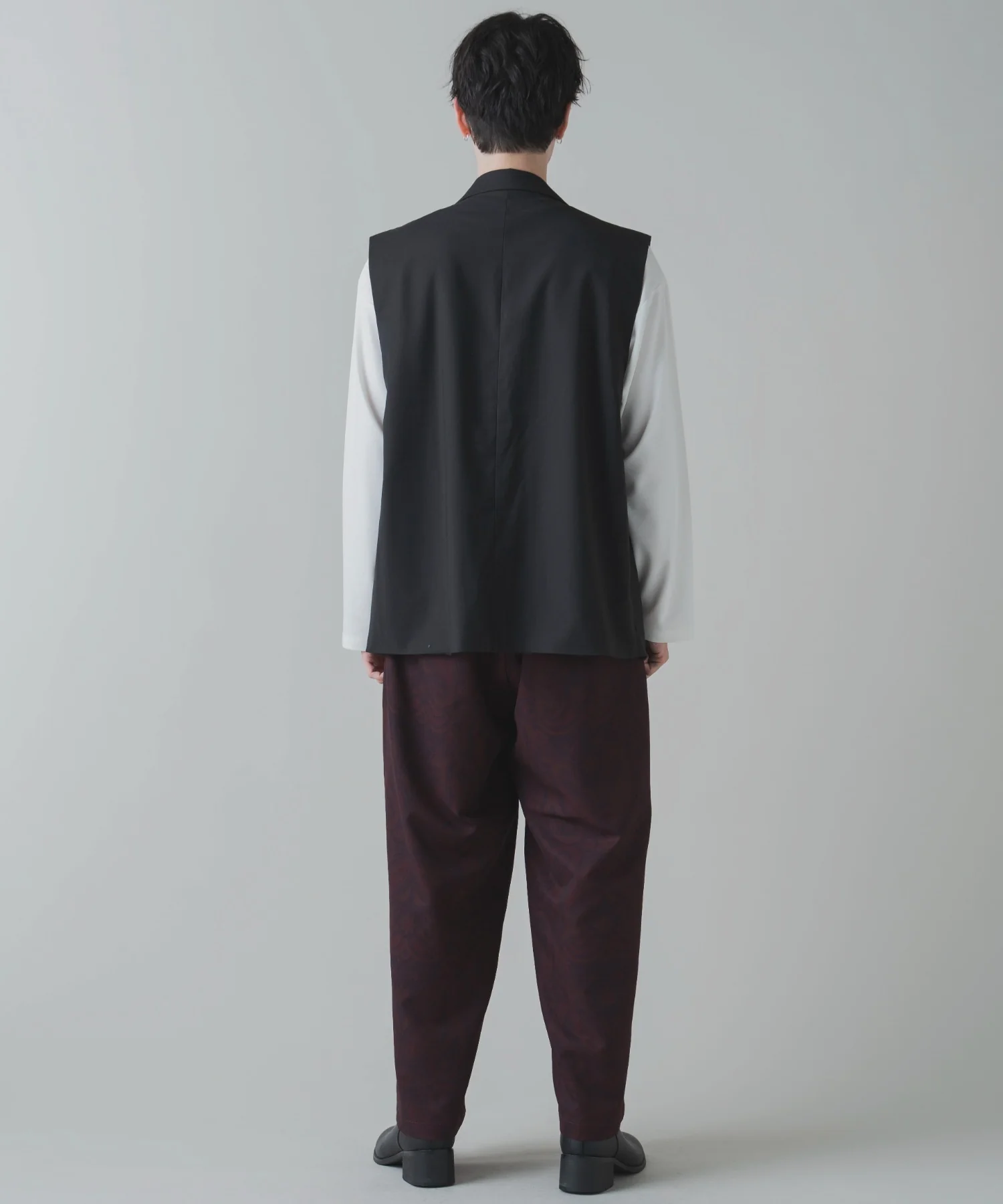 トロミ　総柄ワイドストレートスラックス - Image 15
