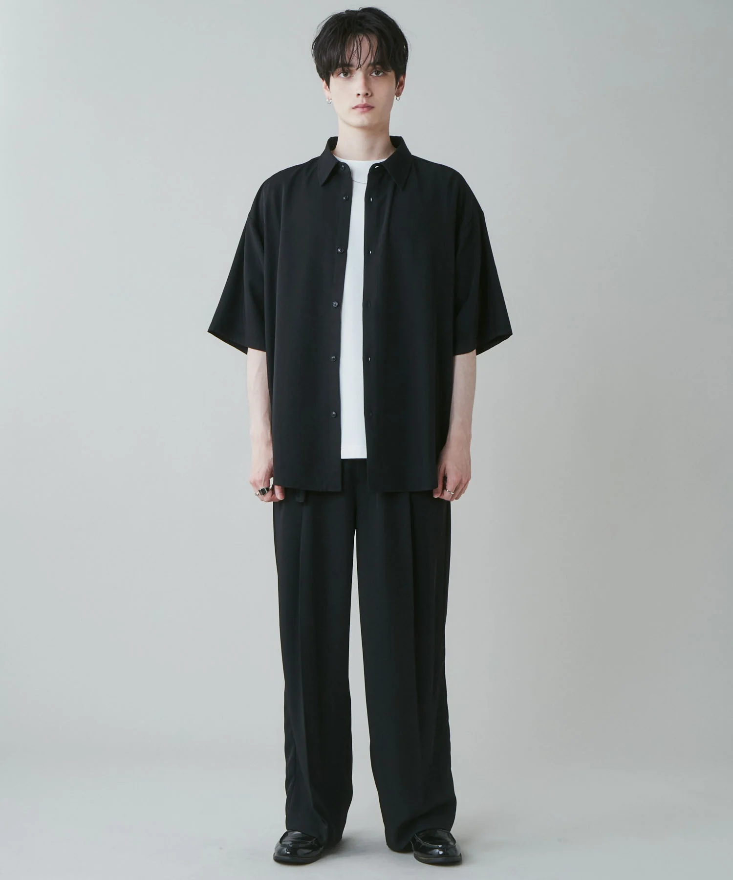 トロミベルト付きワイドスラックス - Image 16
