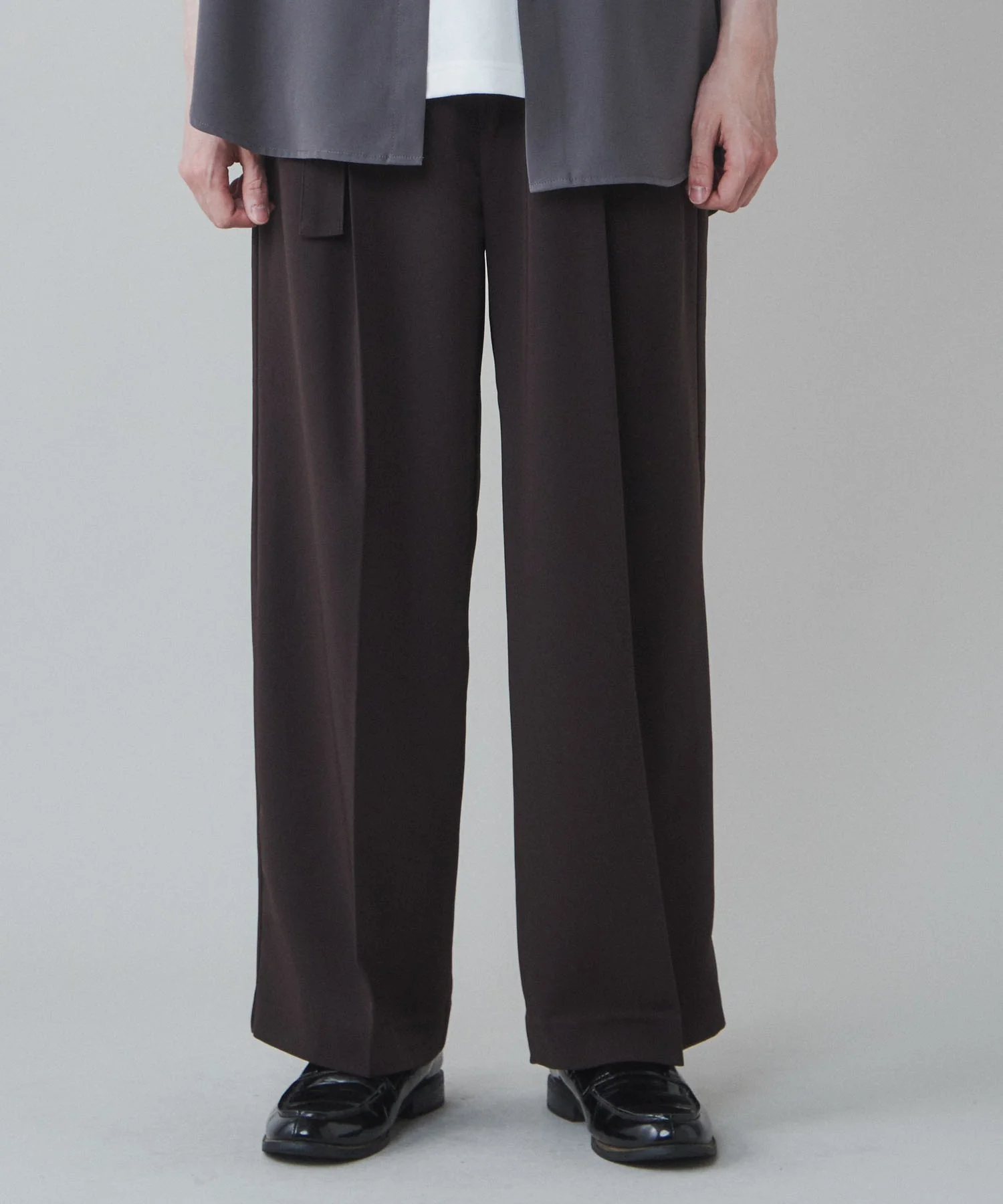 トロミベルト付きワイドスラックス - Image 19