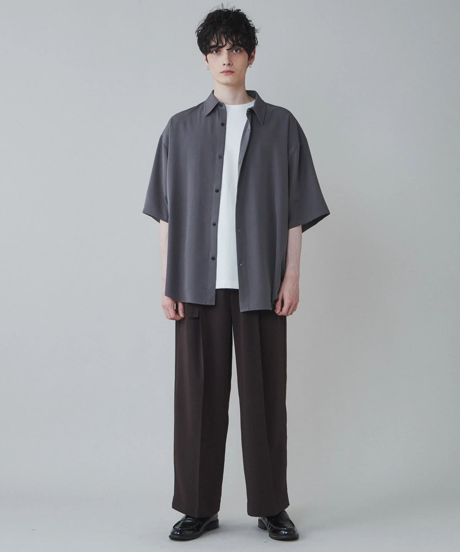 トロミベルト付きワイドスラックス - Image 20