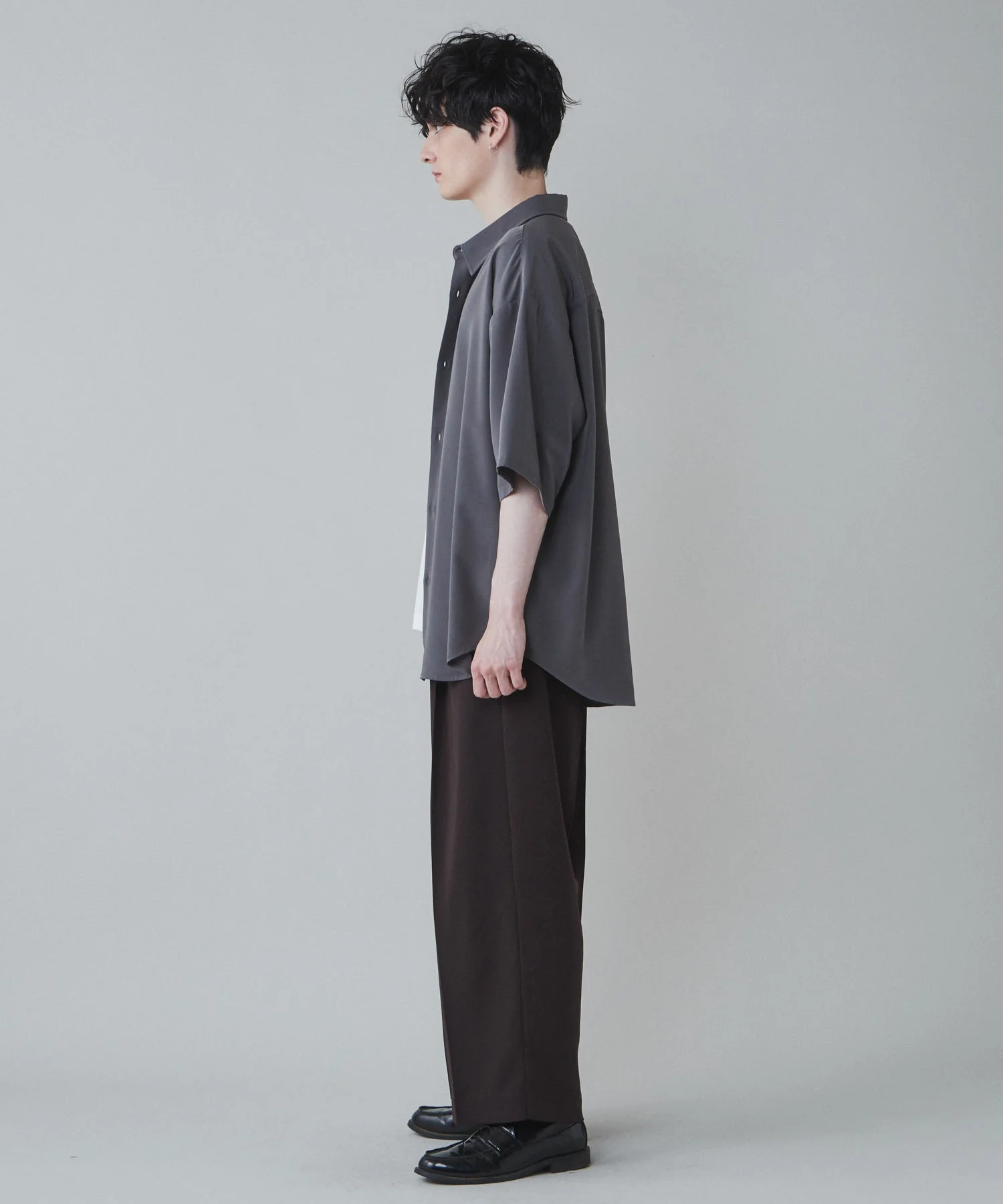 トロミベルト付きワイドスラックス - Image 21