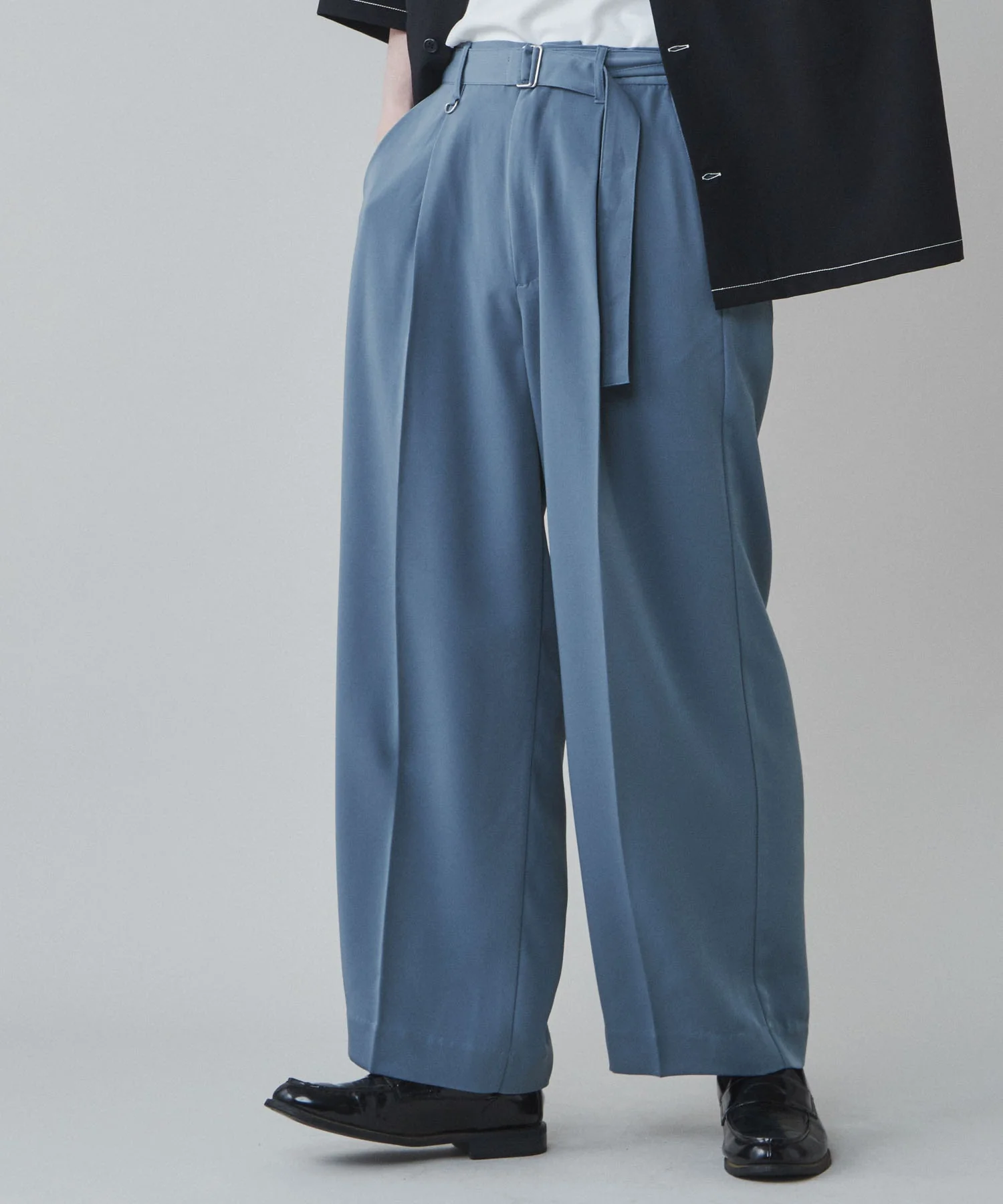 トロミベルト付きワイドスラックス - Image 29