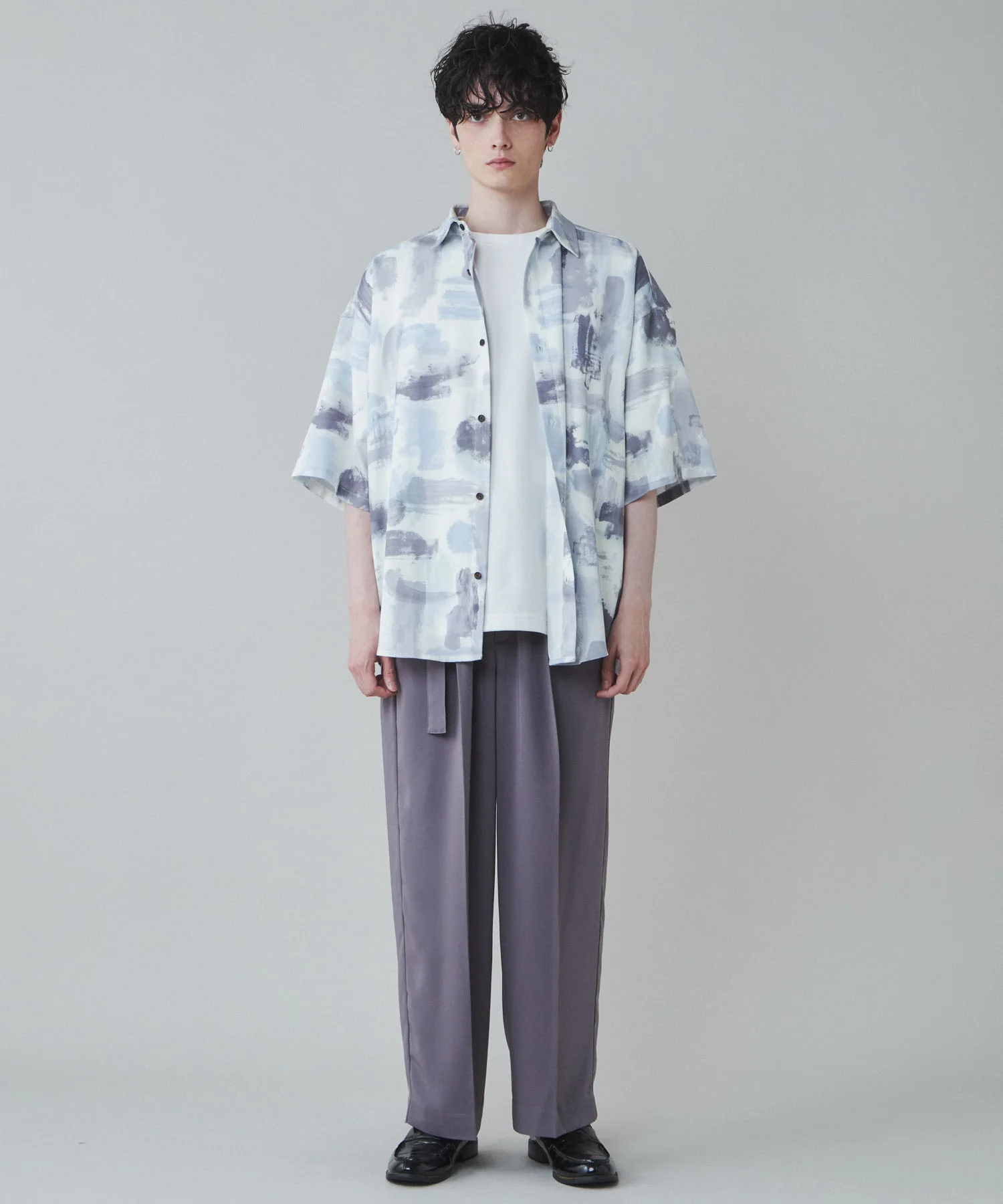 トロミベルト付きワイドスラックス - Image 34