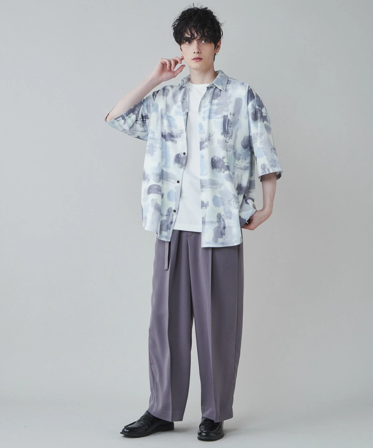 トロミベルト付きワイドスラックス - Image 38