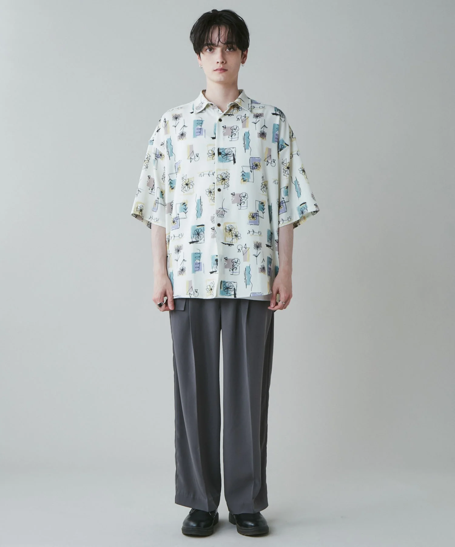 トロミベルト付きワイドスラックス - Image 41