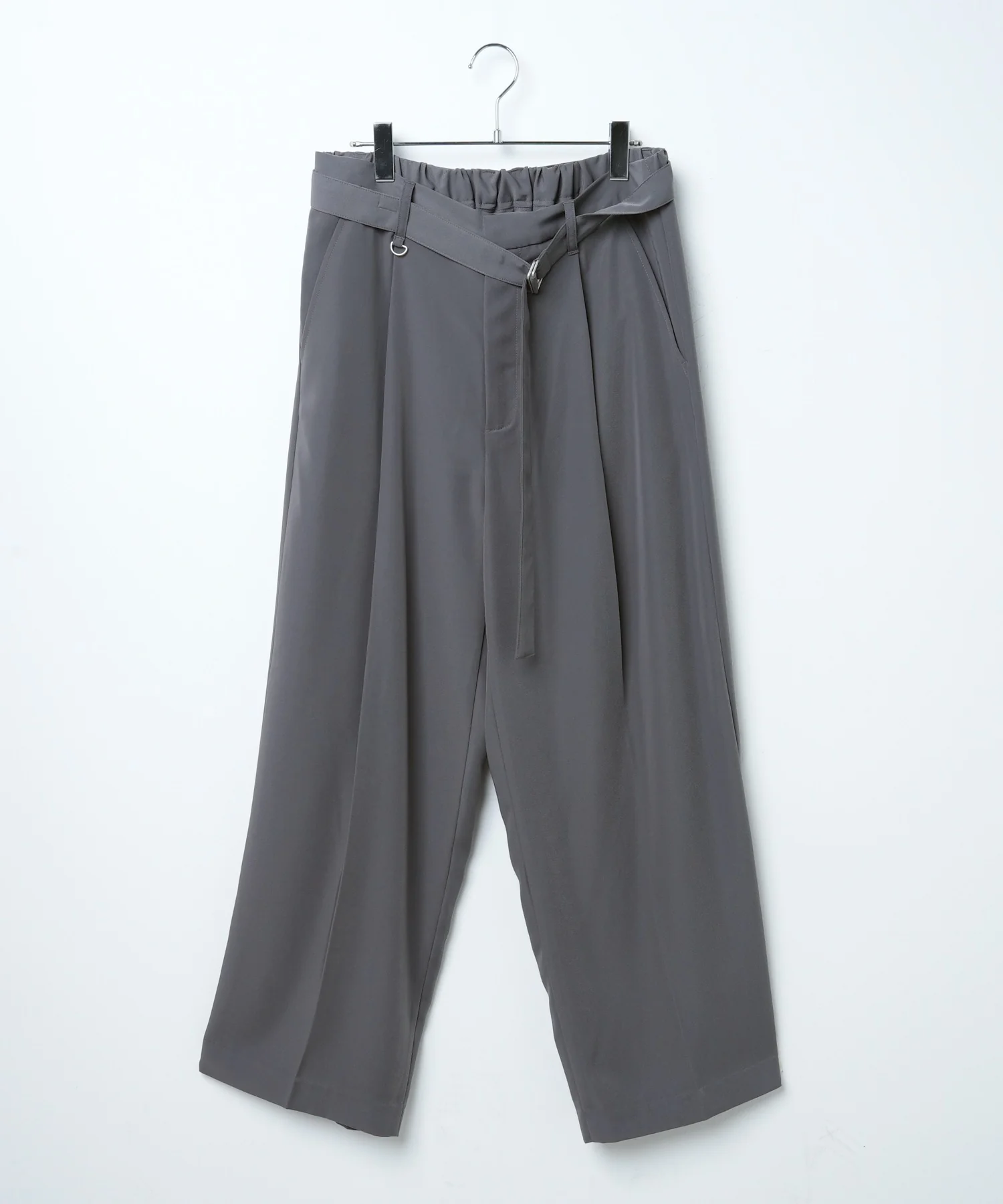 トロミベルト付きワイドスラックス - Image 48