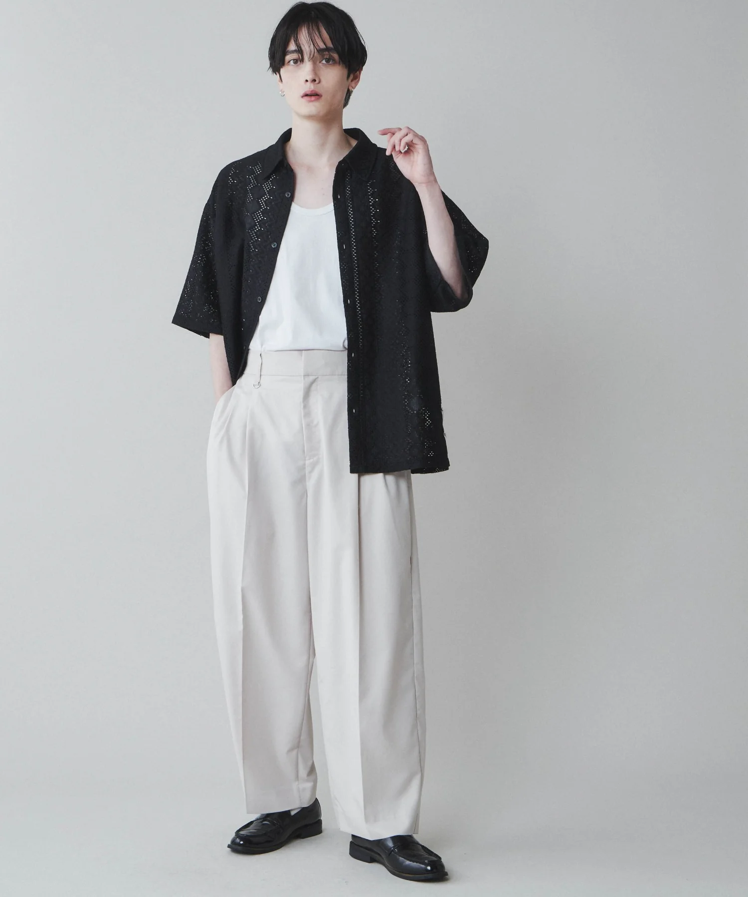 TRワイドストレートスラックス - Image 5