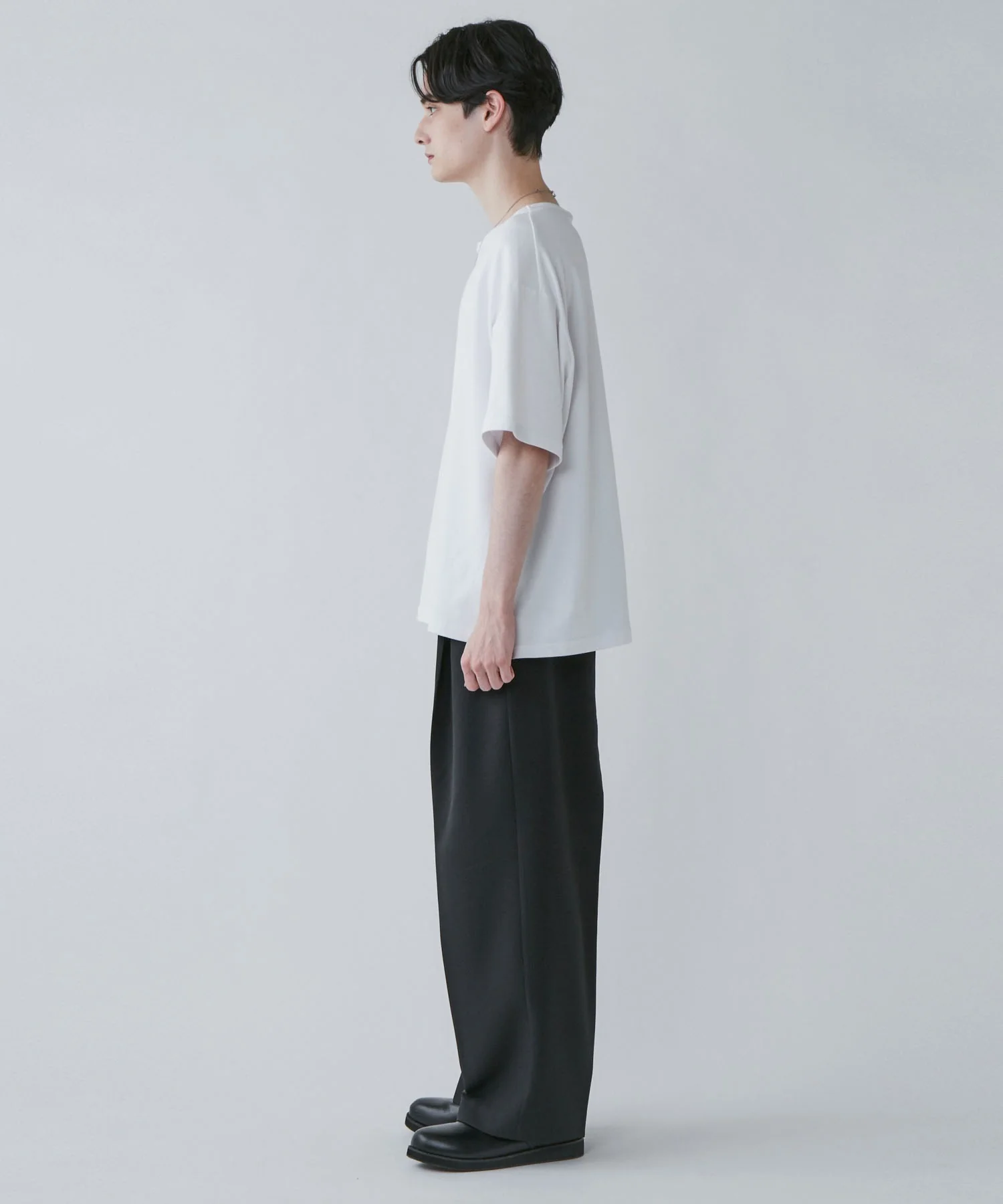 ベルト付きトロミワイドスラックス - Image 14
