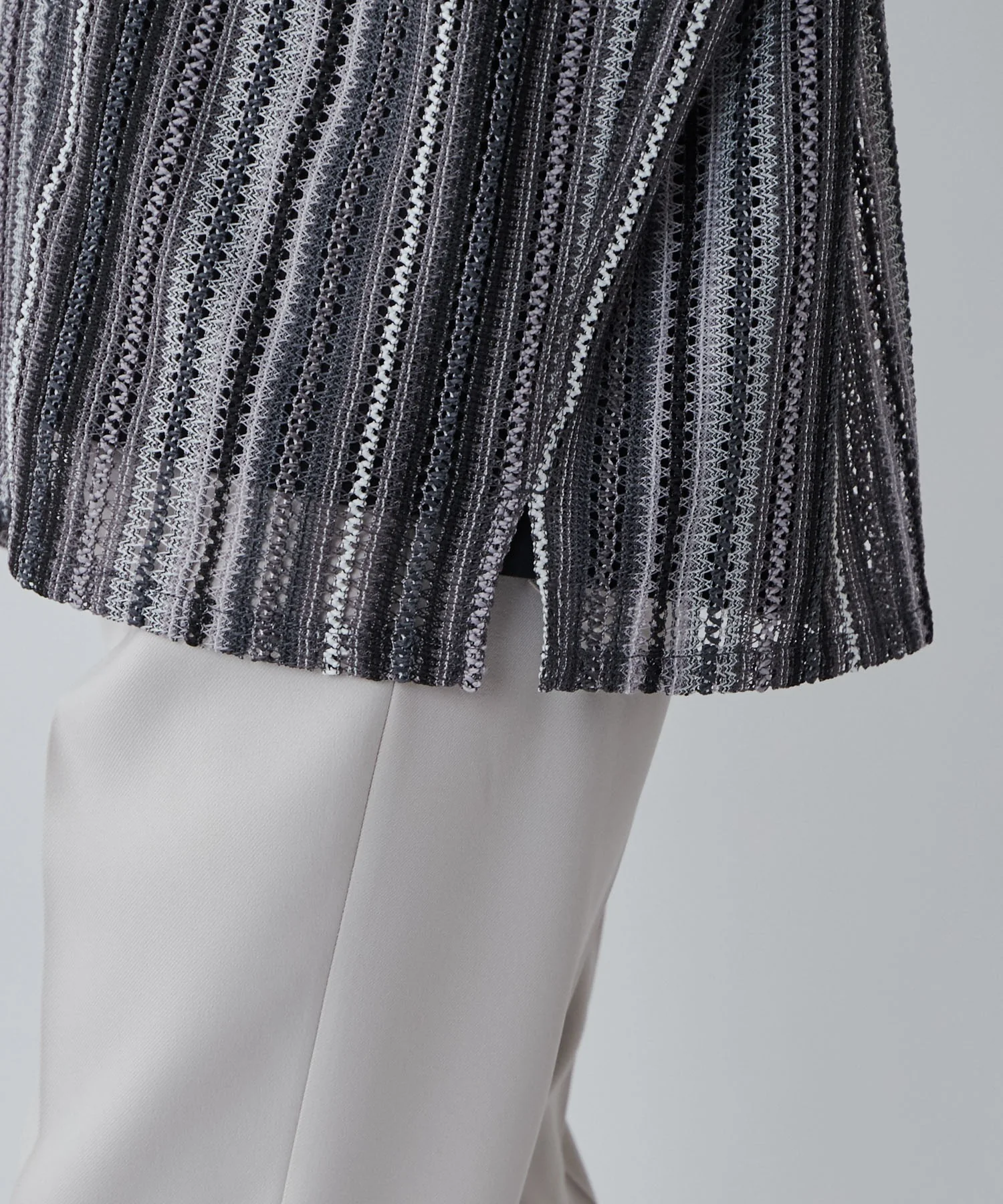 メッシュオープンカラーBIGシャツ - Image 11