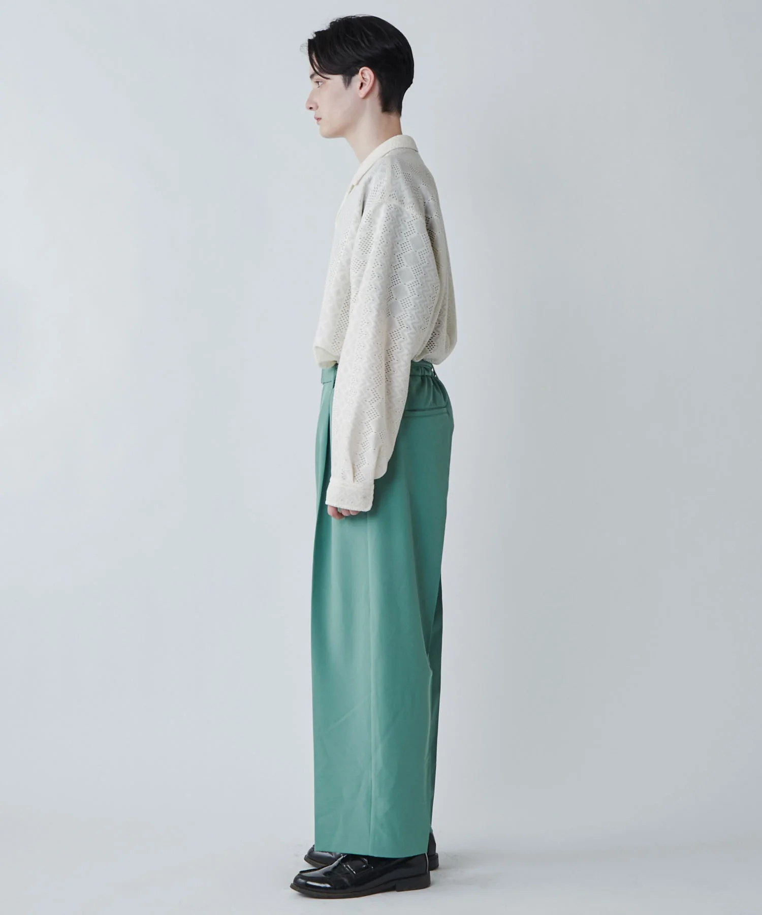 メッシュオープンカラーBIGシャツ - Image 17