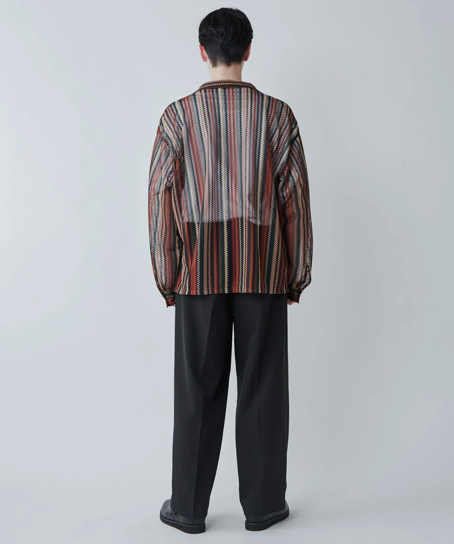 メッシュオープンカラーBIGシャツ - Image 26