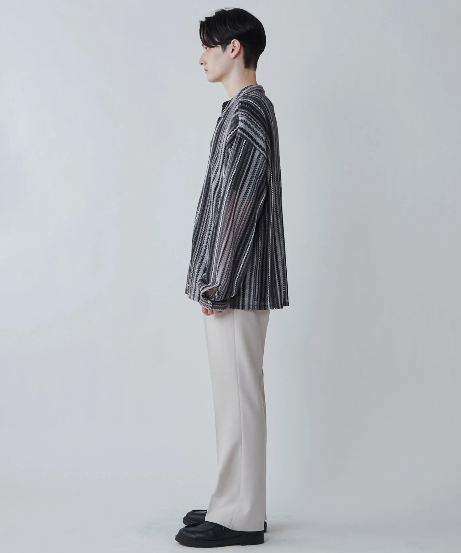 メッシュオープンカラーBIGシャツ - Image 29