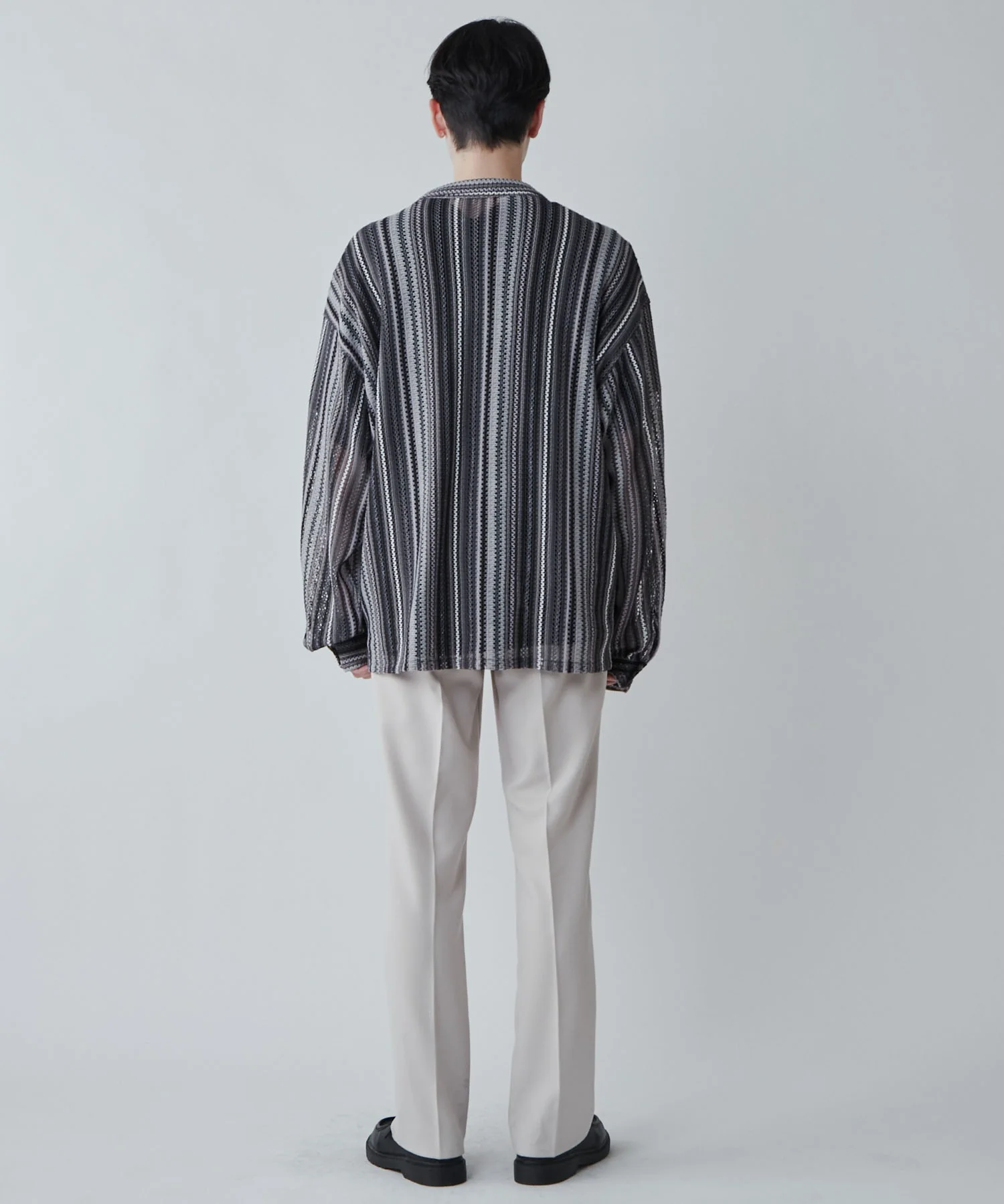メッシュオープンカラーBIGシャツ - Image 30