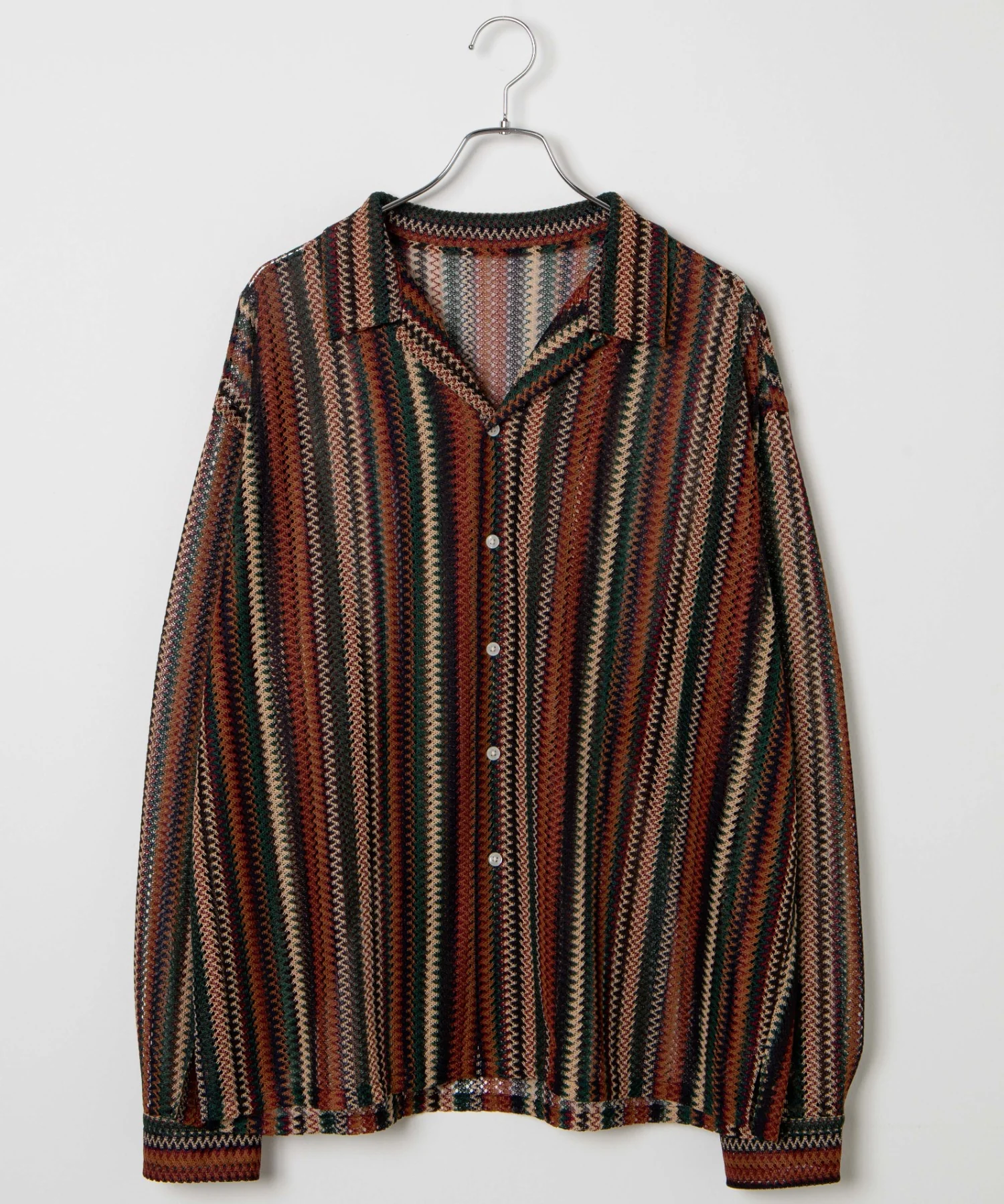 メッシュオープンカラーBIGシャツ - Image 33