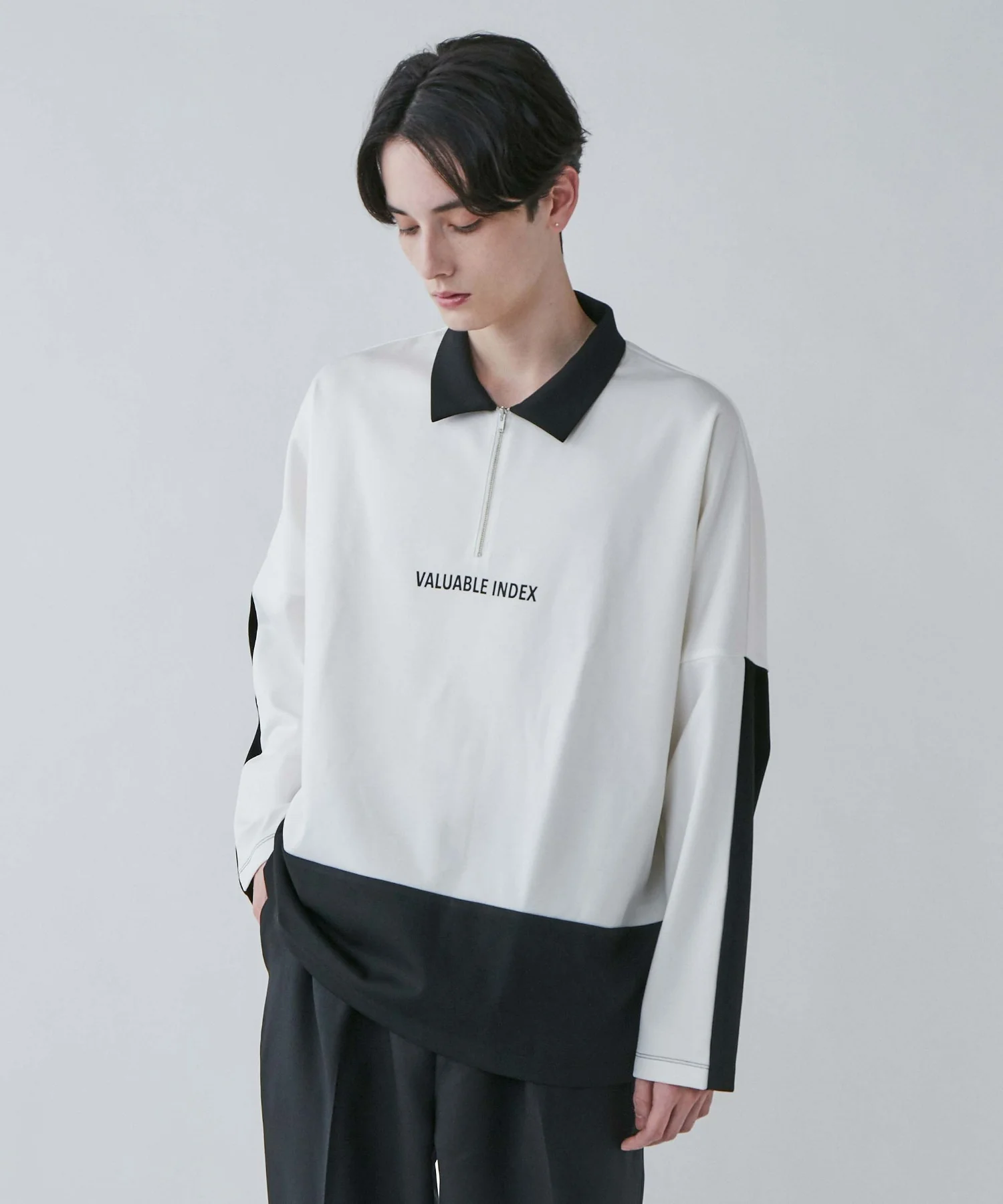 ドルマンポンチハーフZIPプルオーバー - Image 2